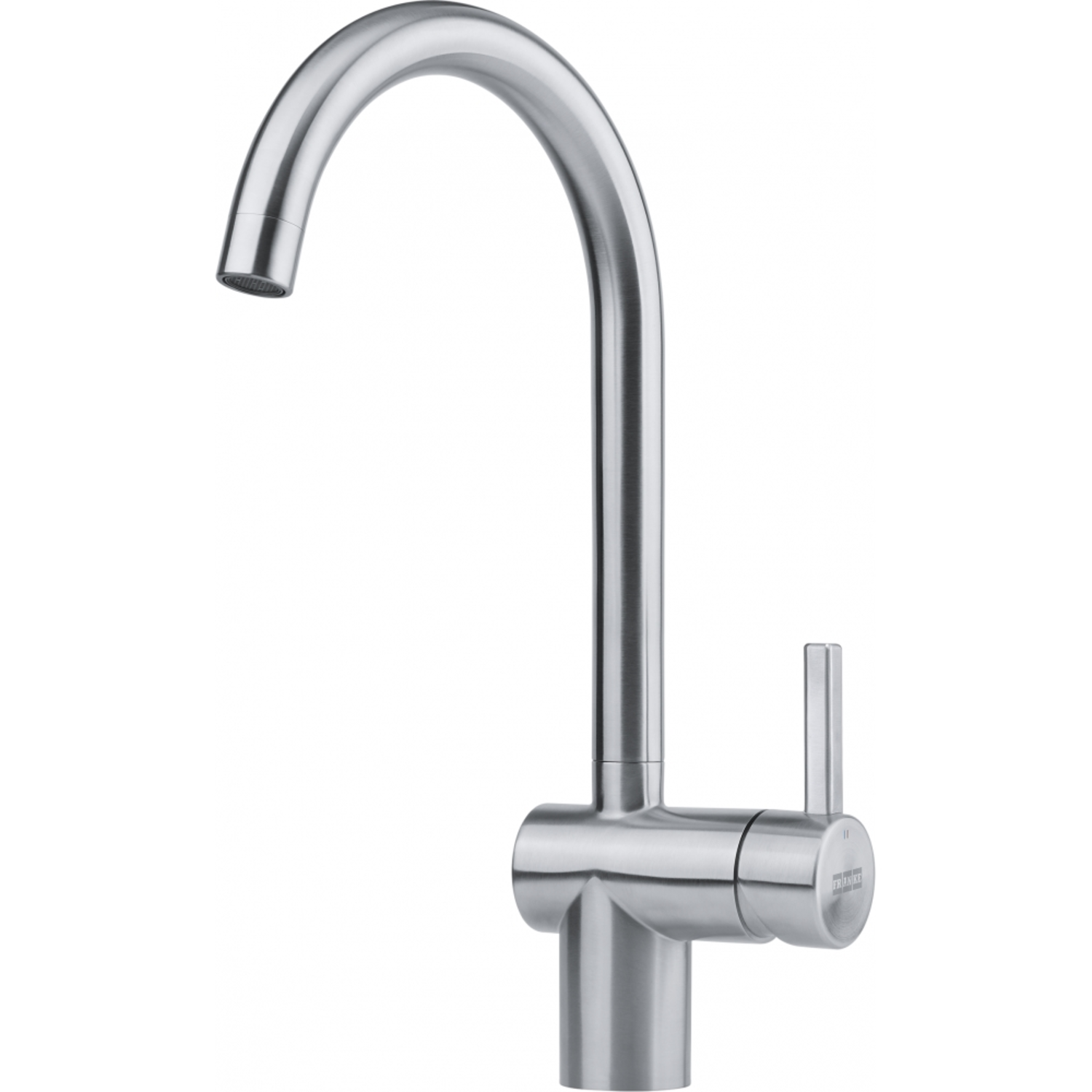Atlas Neo J - Mitigeur à bec orientable / Levier sur le côté / Inox