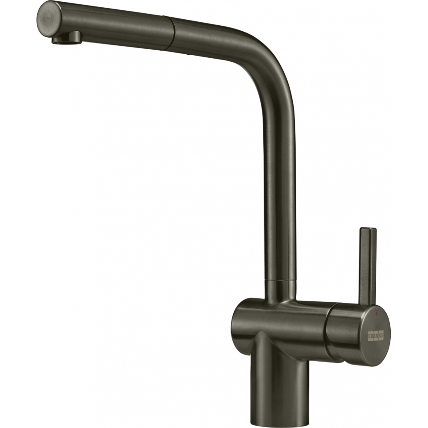Atlas Neo L - Mitigeur à bec extractible / 1 jet / Levier sur le côté / Anthracite