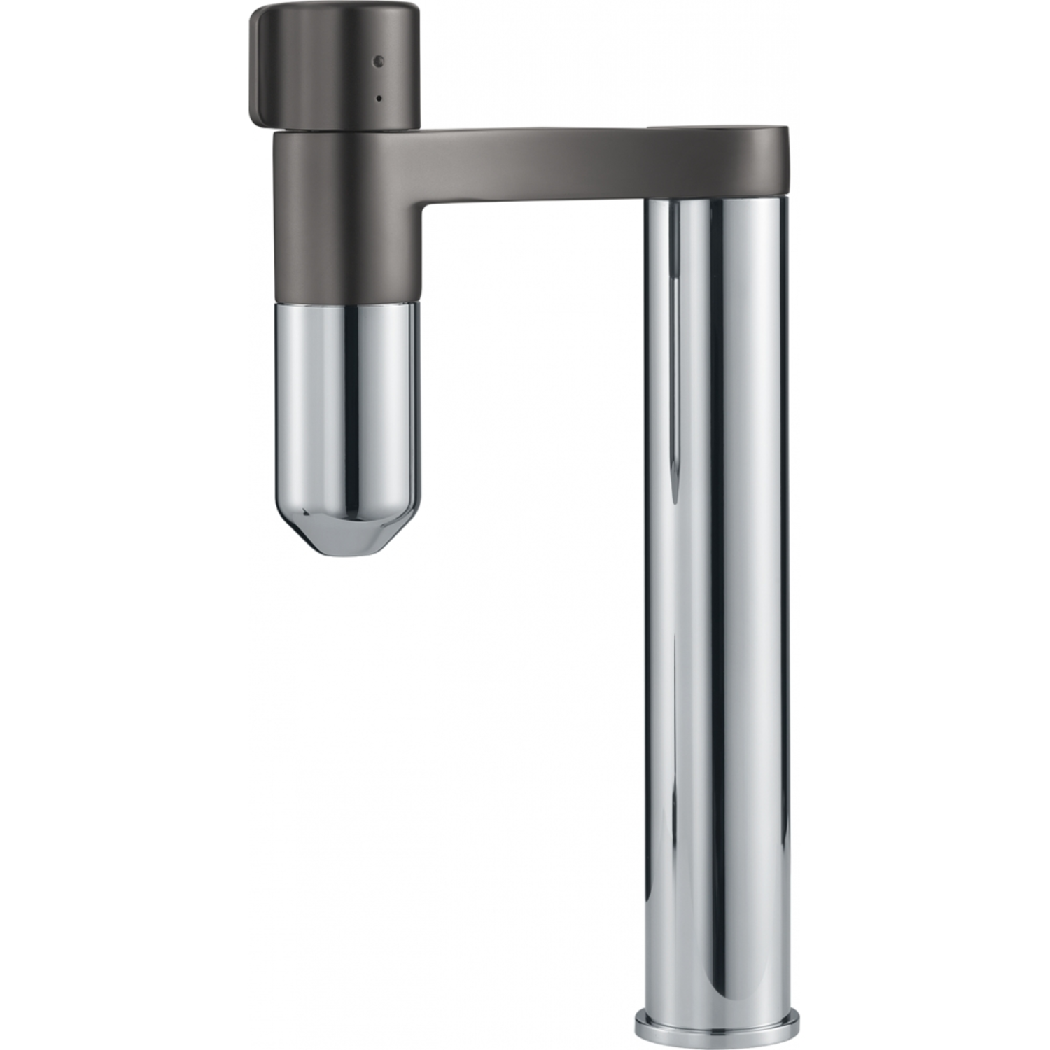 Vital - Filtersysteem met vaste uitloop / Chroom-Gun metal