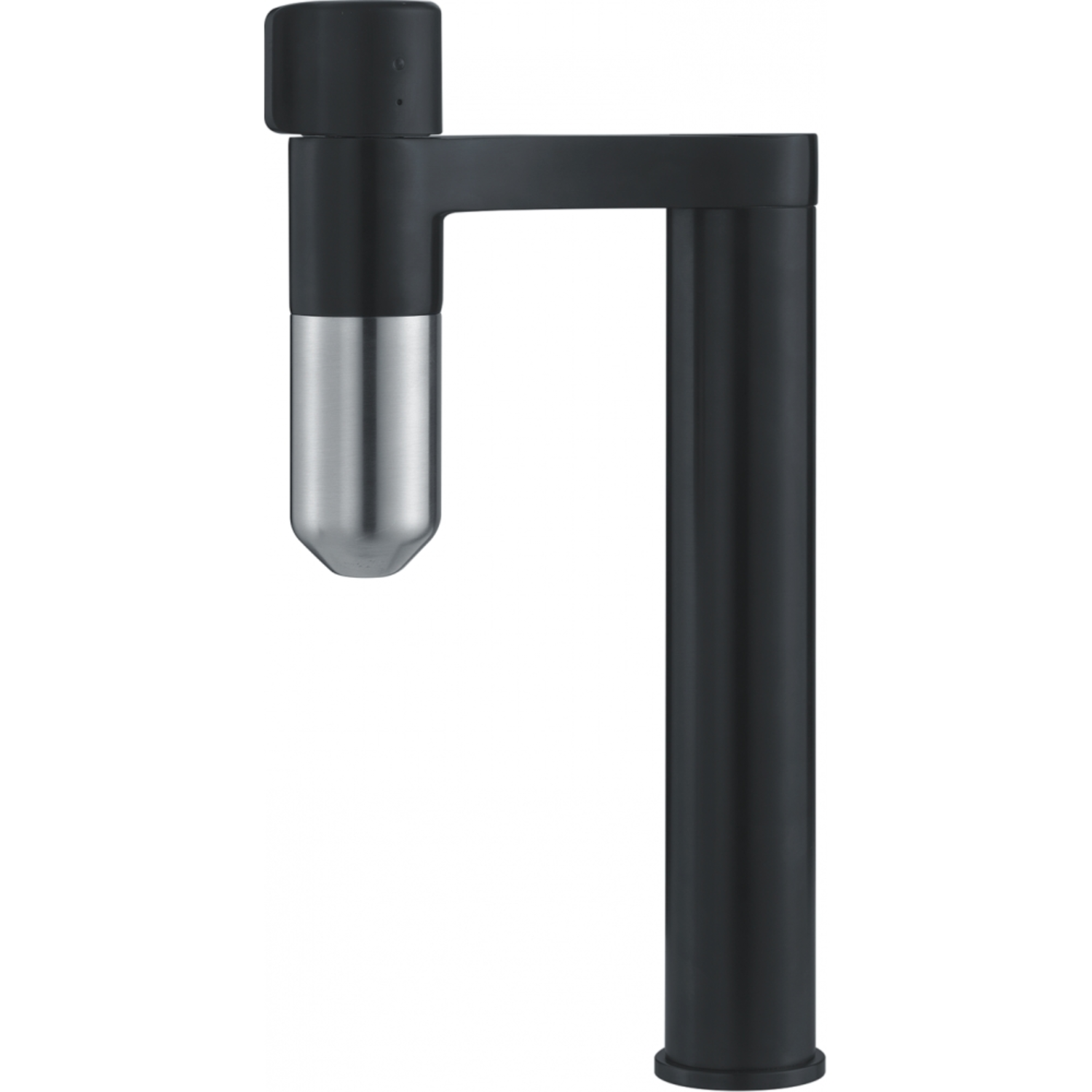 Vital - Système de filtration à bec fixe / Inox Look & Noir mat