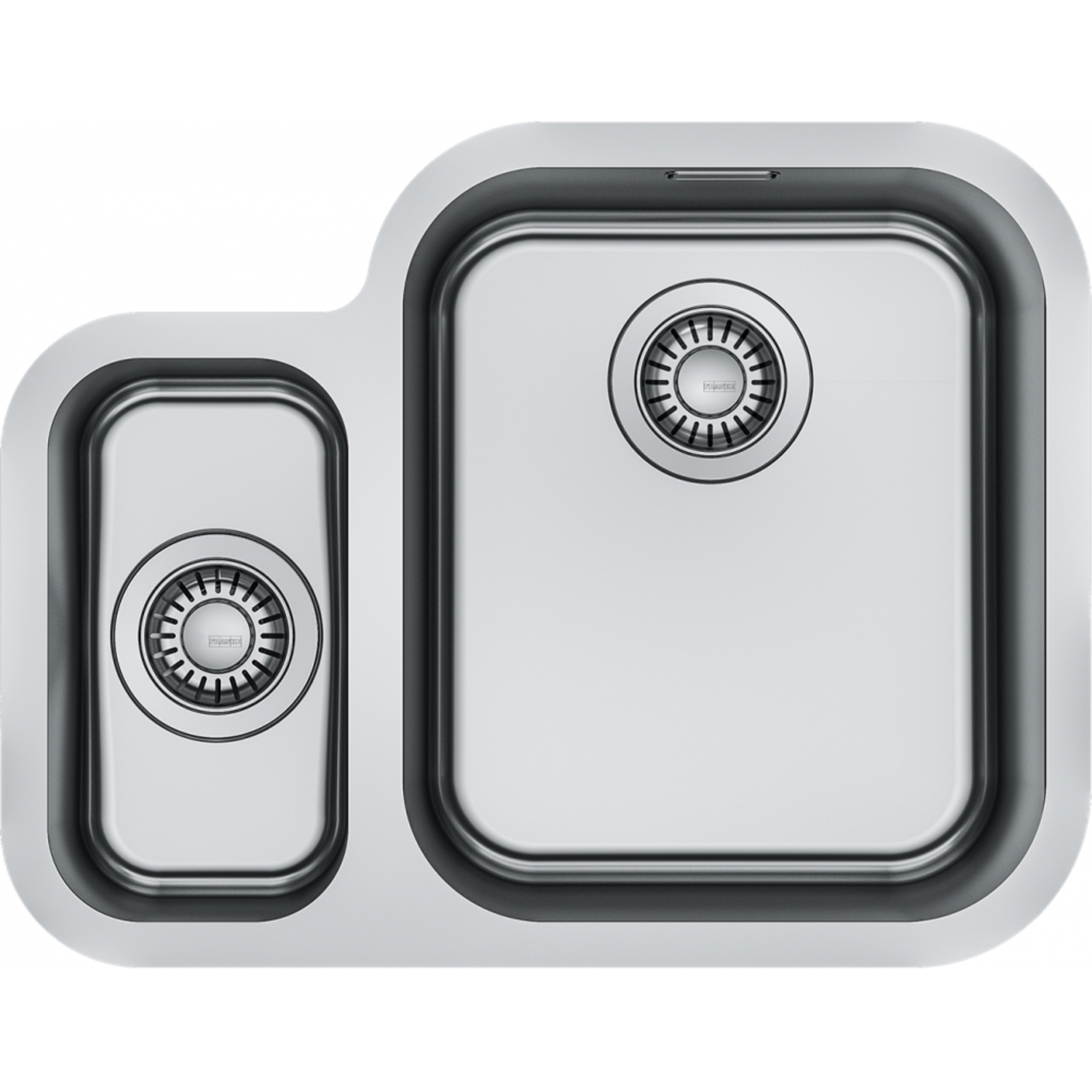SMART - Cuve à sous-encastrer / 580 x 450mm / Vidage Manuel / Inox