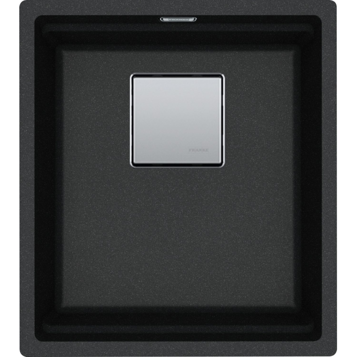 KUBUS 2.0 PRO - Cuve à sous-encastrer / 1 bassin / 370 x 420 x 200 mm / Vidage manuel / Onyx + Set 3 accessoires