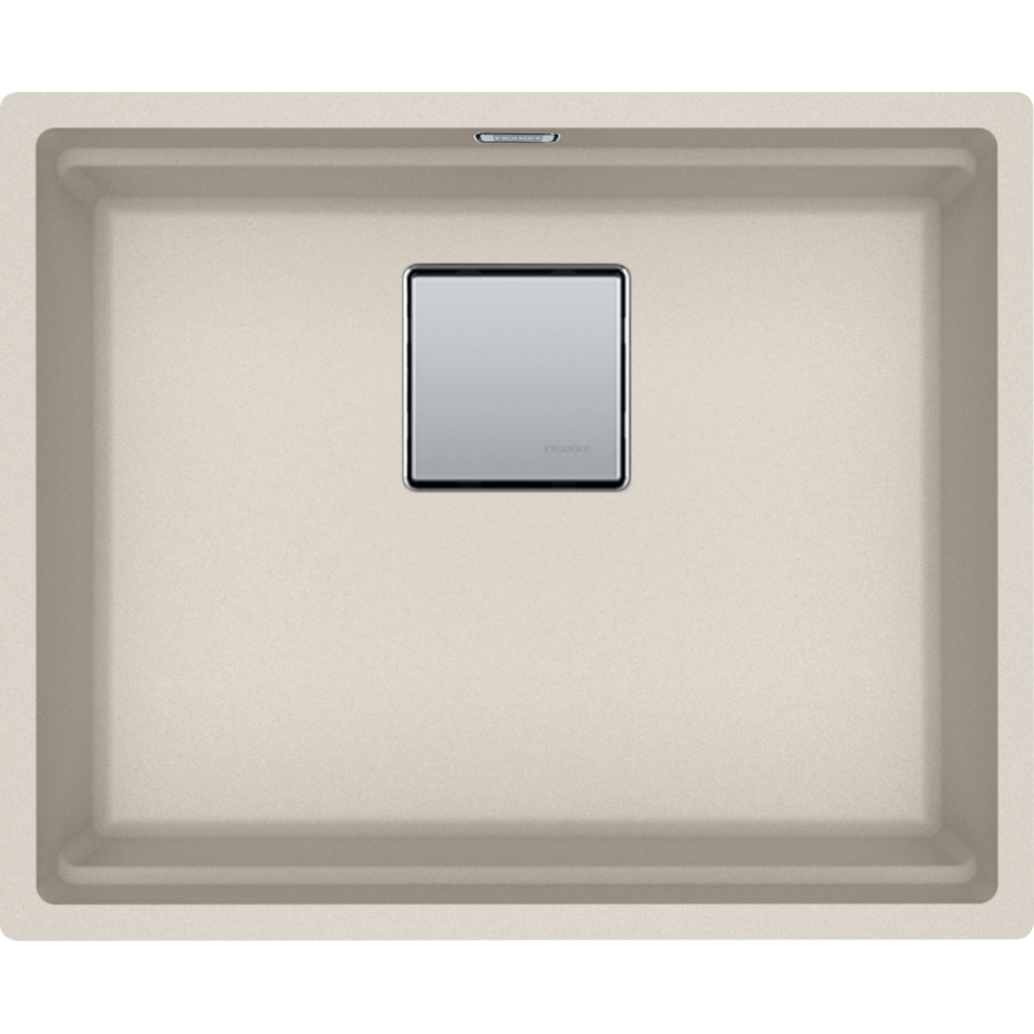 KUBUS 2.0 PRO - Cuve à sous-encastrer / 1 bassin / 520 x 420 x 200 mm / Vidage manuel / Café crème + Set 3 accessoires