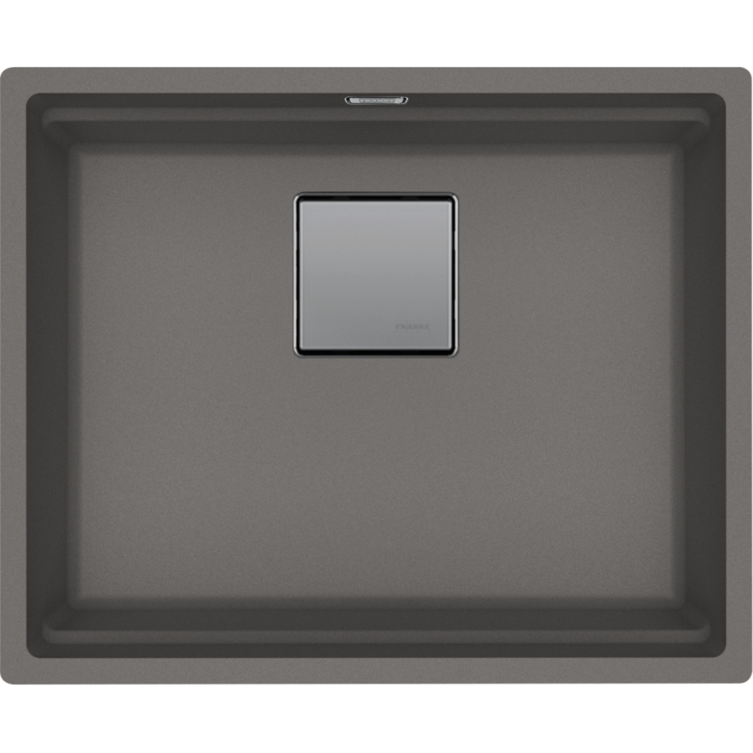 KUBUS 2.0 PRO - Cuve à sous-encastrer / 1 bassin / 520 x 420 x 200 mm / Vidage manuel / Gris pierre + Set 3 accessoires
