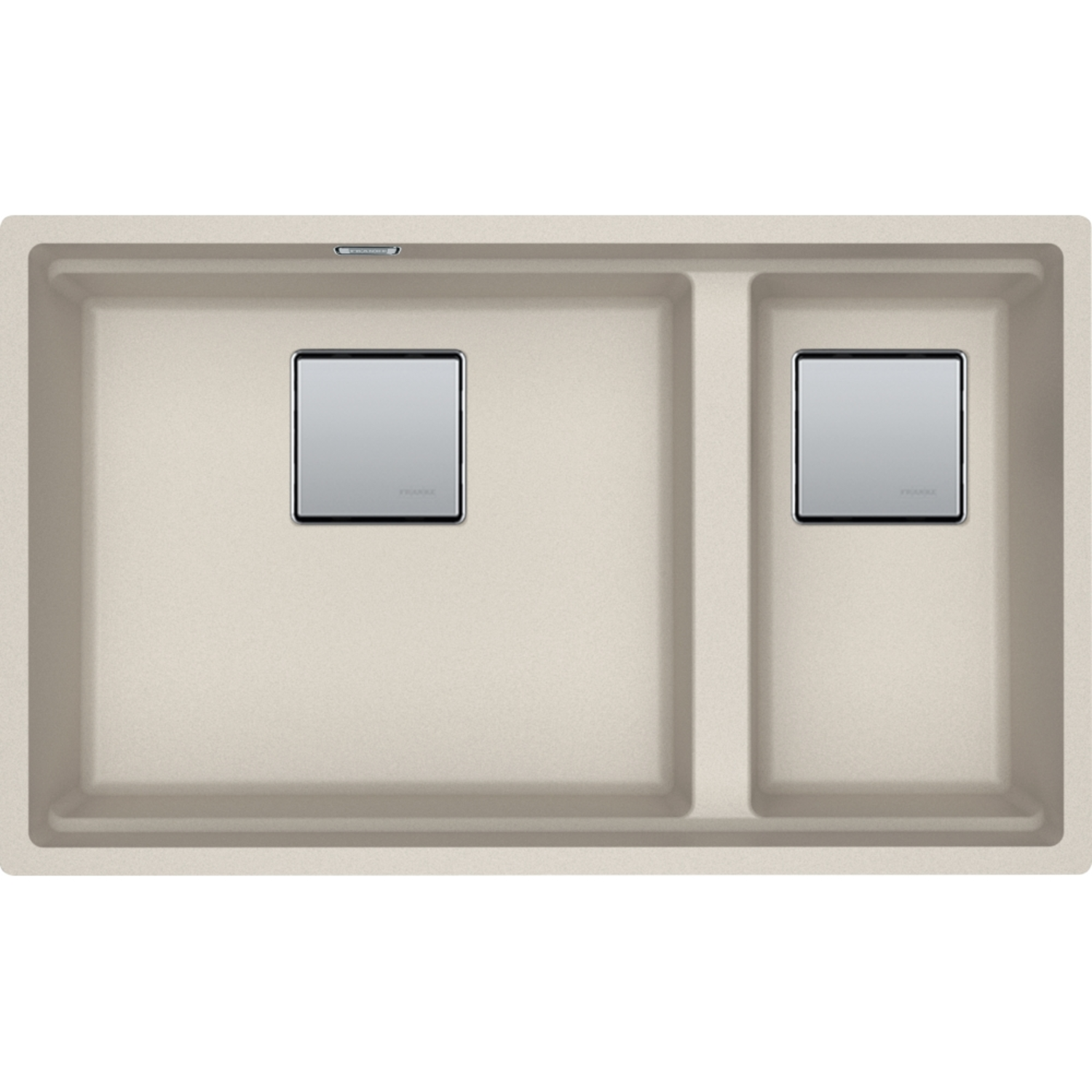Kubus 2.0 - Cuve à sous-encastrer / 620 x 420 mm / Café crème