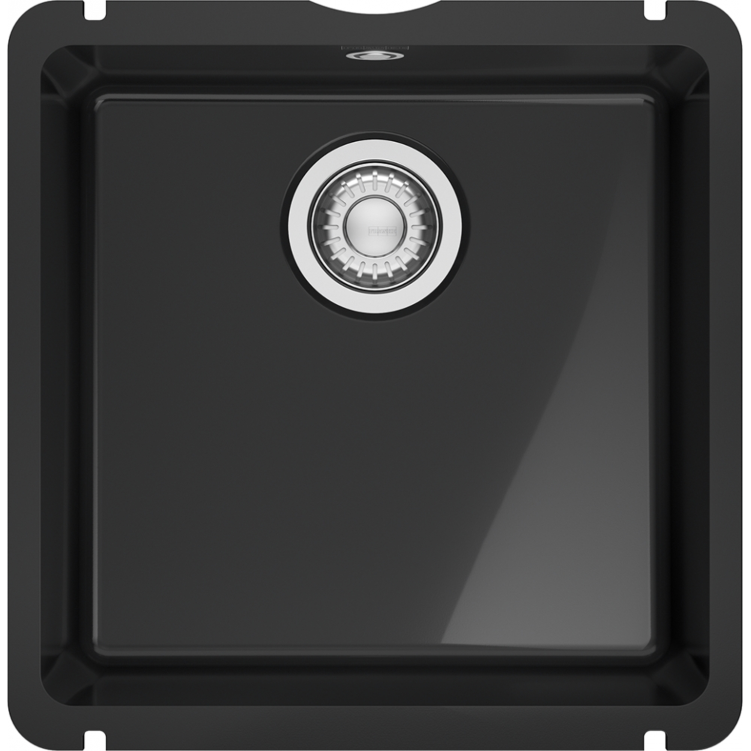 KUBUS - Cuve à sous-encastrer / 445 x 454mm / Vidage manuel / Onyx