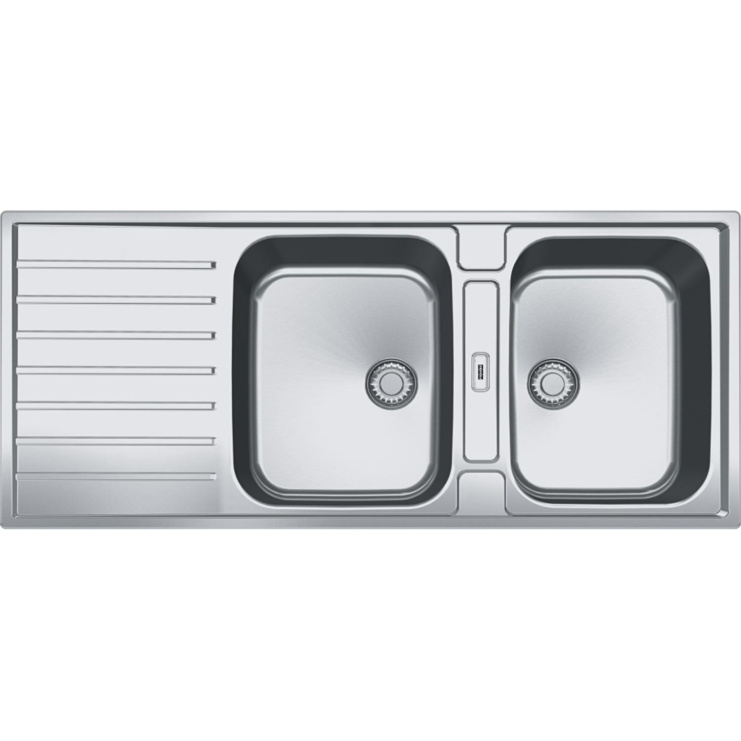 Argos - Evier à encastrer/ à affleurer / 1160 x 510 mm / 2 bassin / Réversible