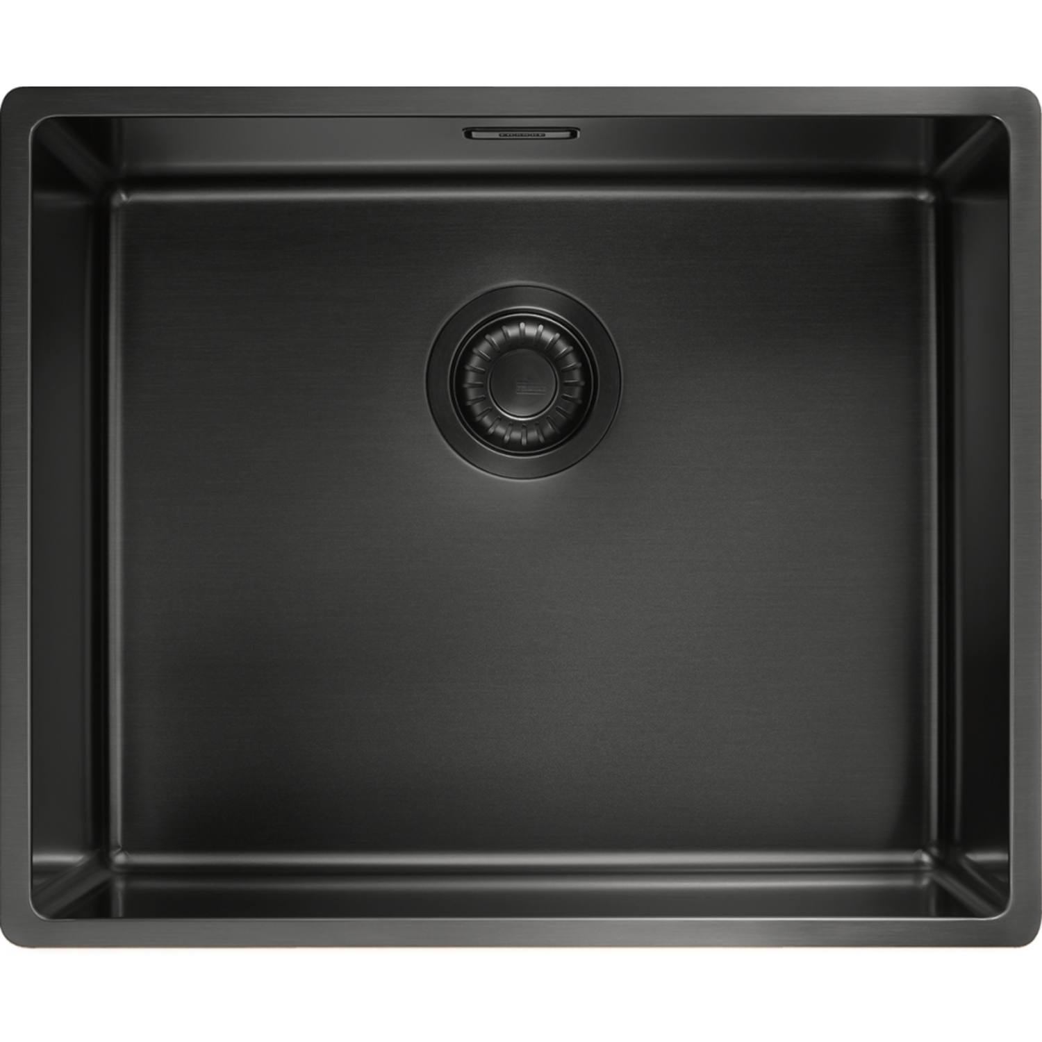 Mythos Masterpiece - Vlakbouw-/onderbouwspoelbak / 540 x 450 mm / Manuele lediging / Antracietkleurig