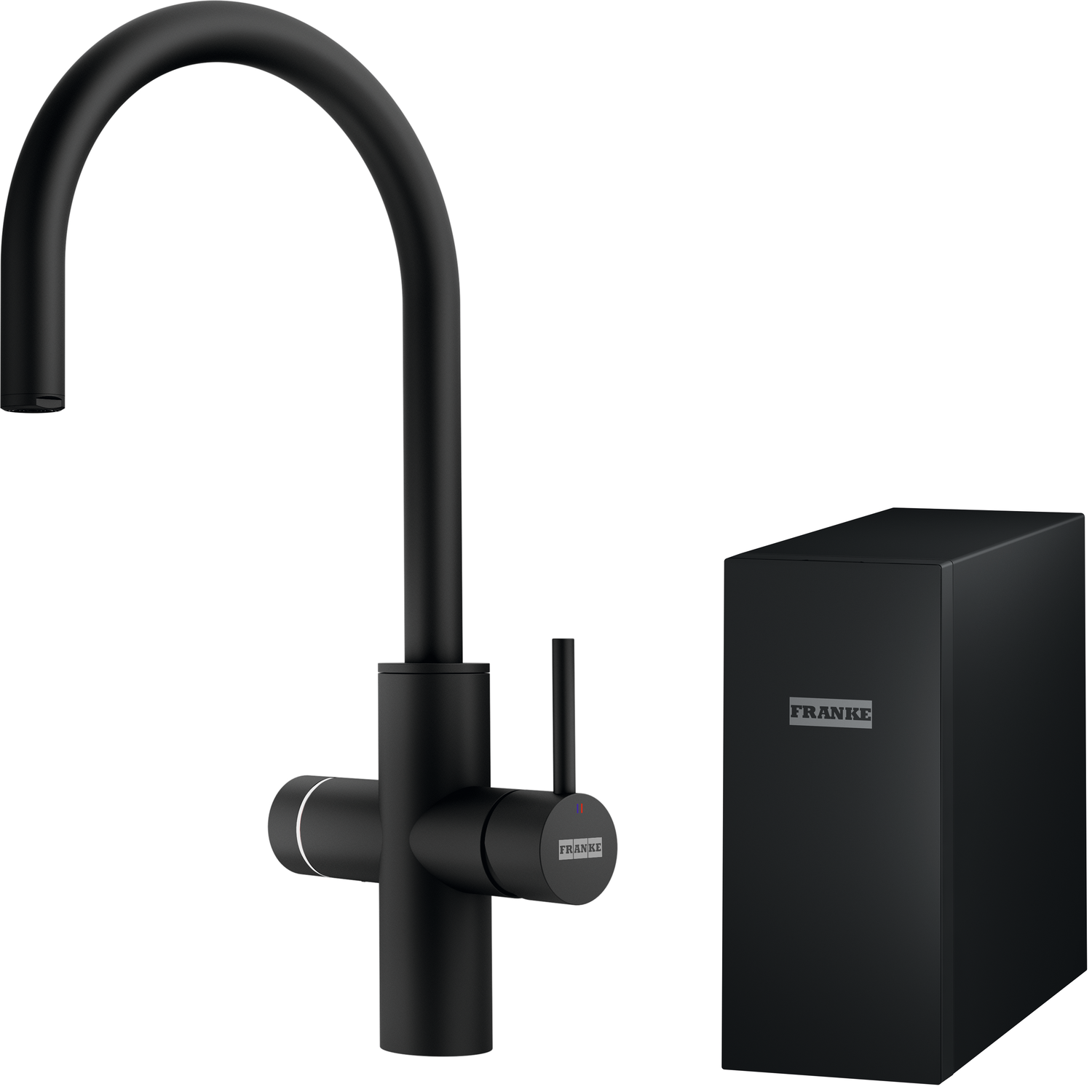 Mythos Water Hub 6 in 1 - Zwenkbare kraan / Zijhendel / Zwart Mat