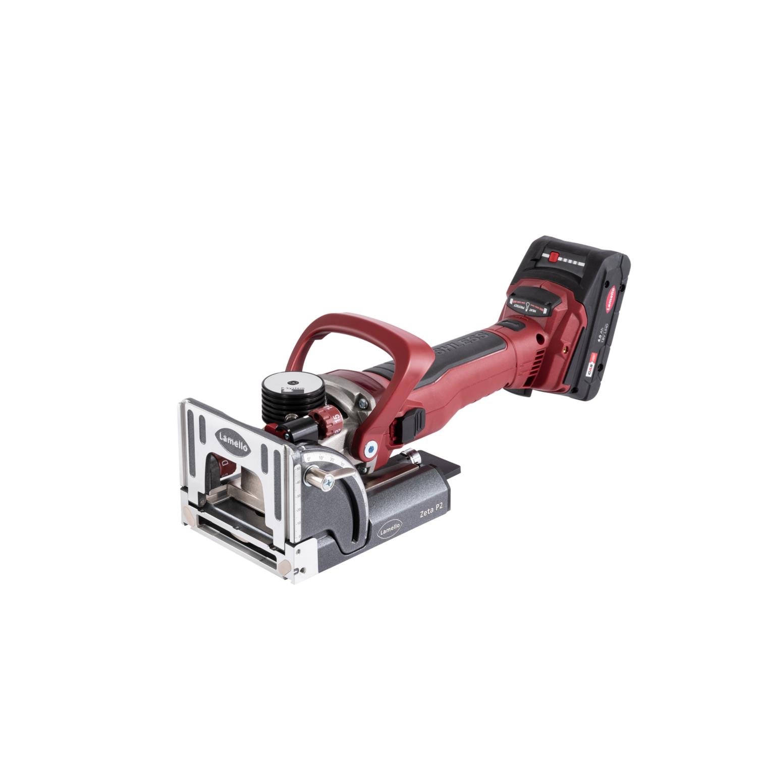 Lamello  zeta p-2 avec fraise diamant 18v 4.0 ah + systainer avec chageur + 2 x 18v lihd batteries