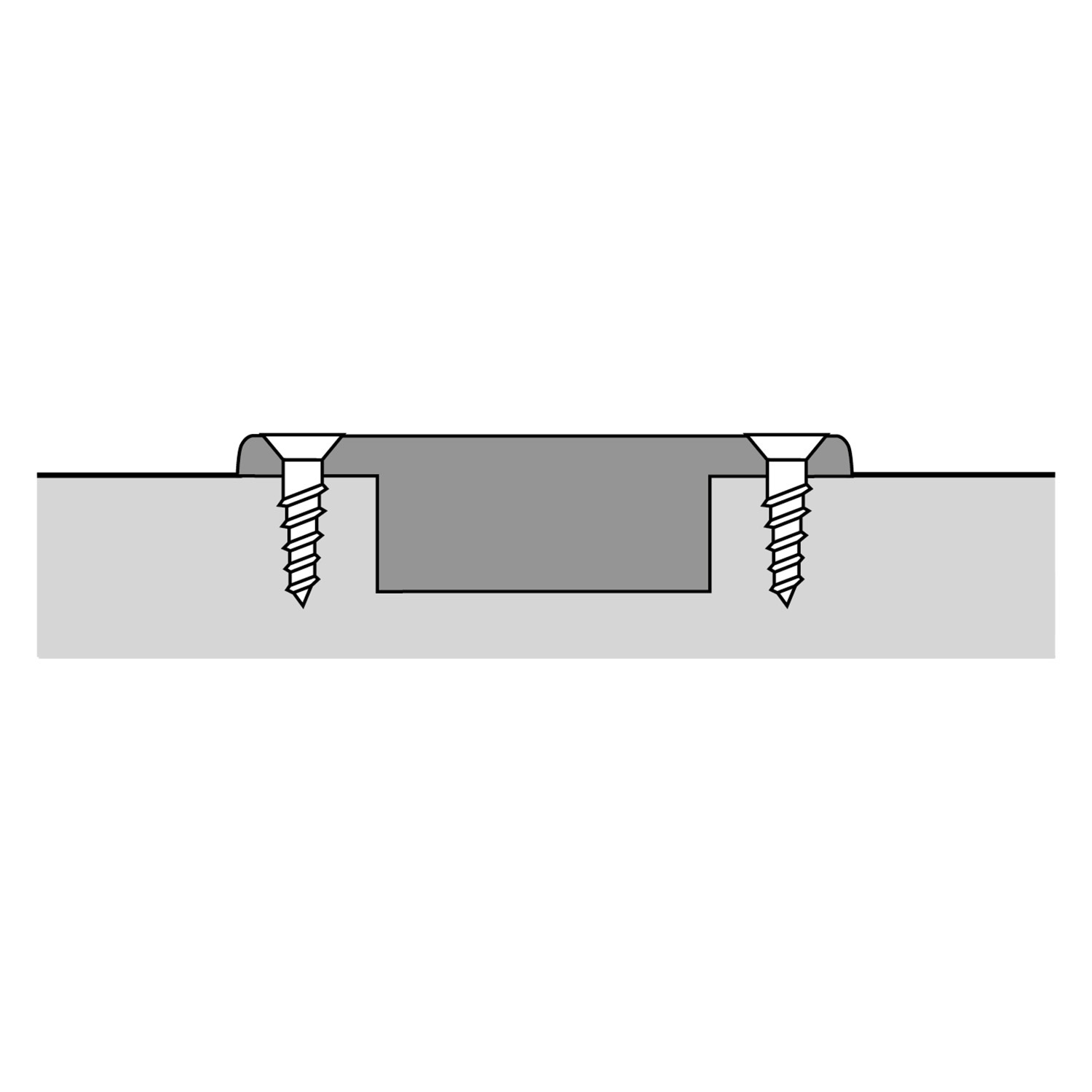 Charnière grand angle Sensys, avec retrait zéro,  sans fermeture automatique (Sensys 8687), nickelée, en applique, Angle d'ouverture  165°, TH-schéma de perçage 52 x 5,5 mm, à visser (-)