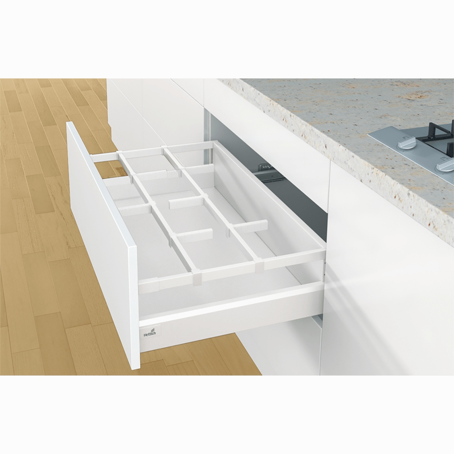 Séparateur longitudinal OrgaStore 400, blanc