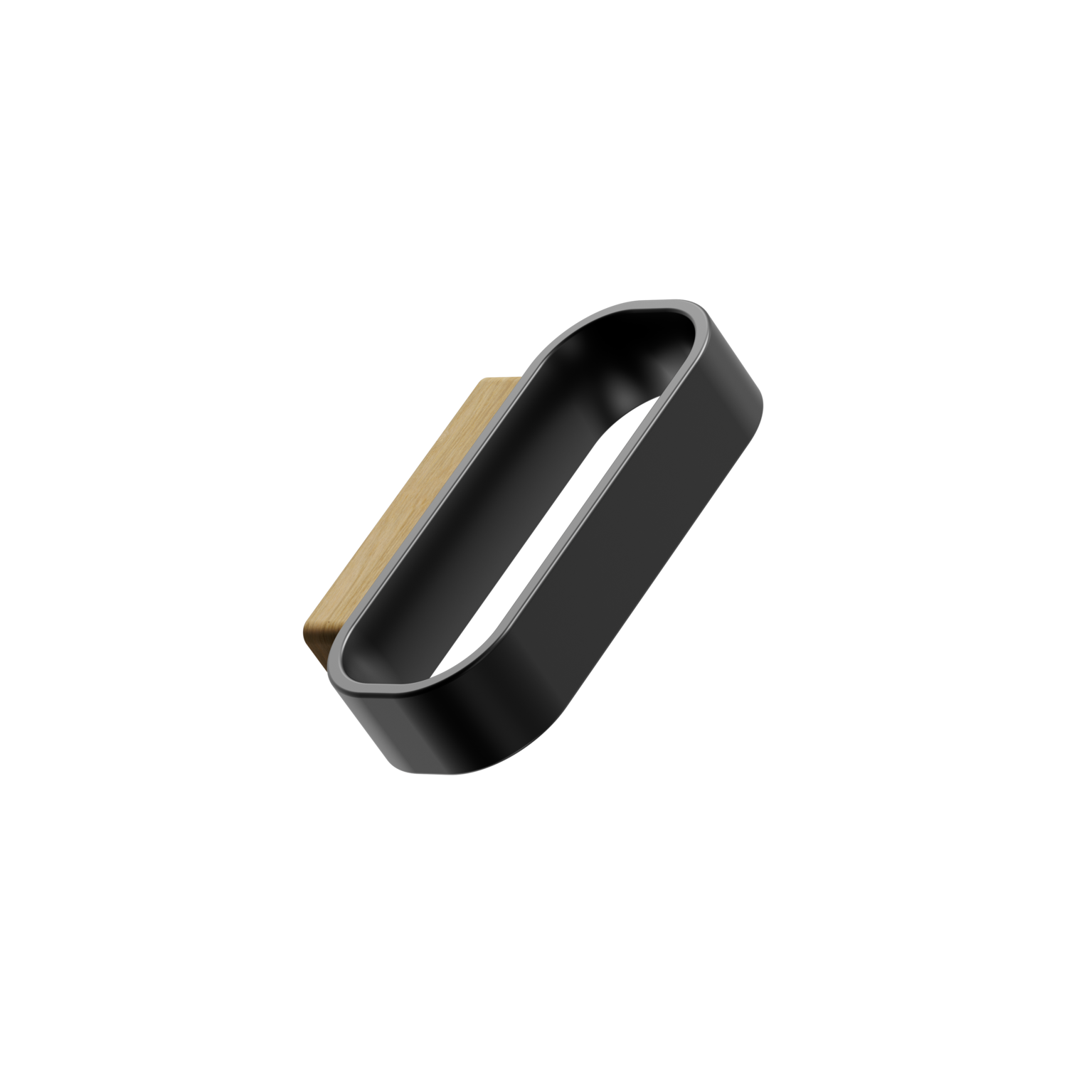 Greep RACE BA32 L64 eik/zamak mat zwart