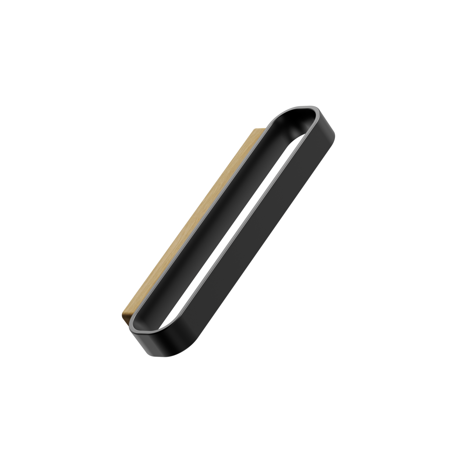 Greep RACE BA96 L128 eik/zamak mat zwart