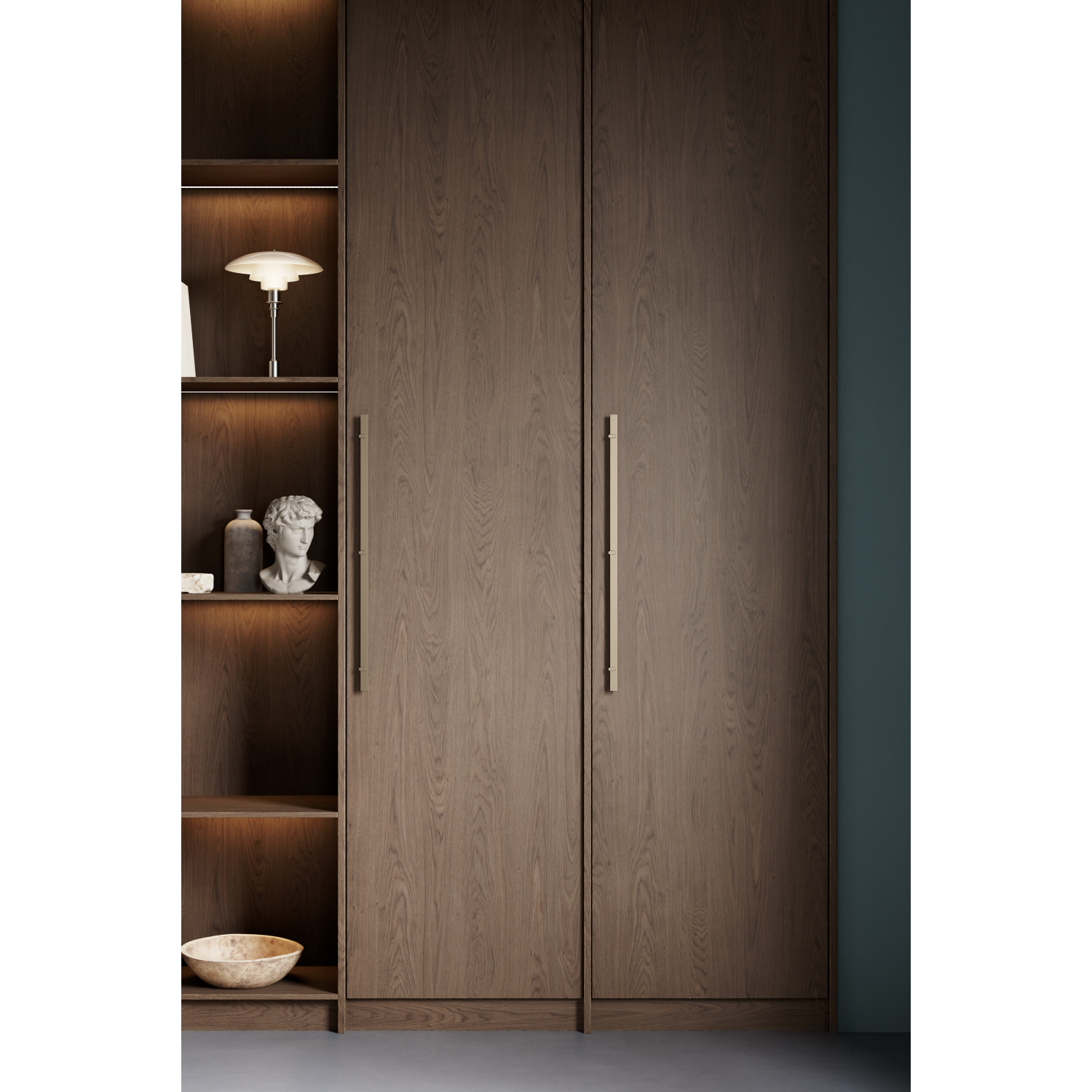 Poignée REEV BA640 L760 alu mat bronze