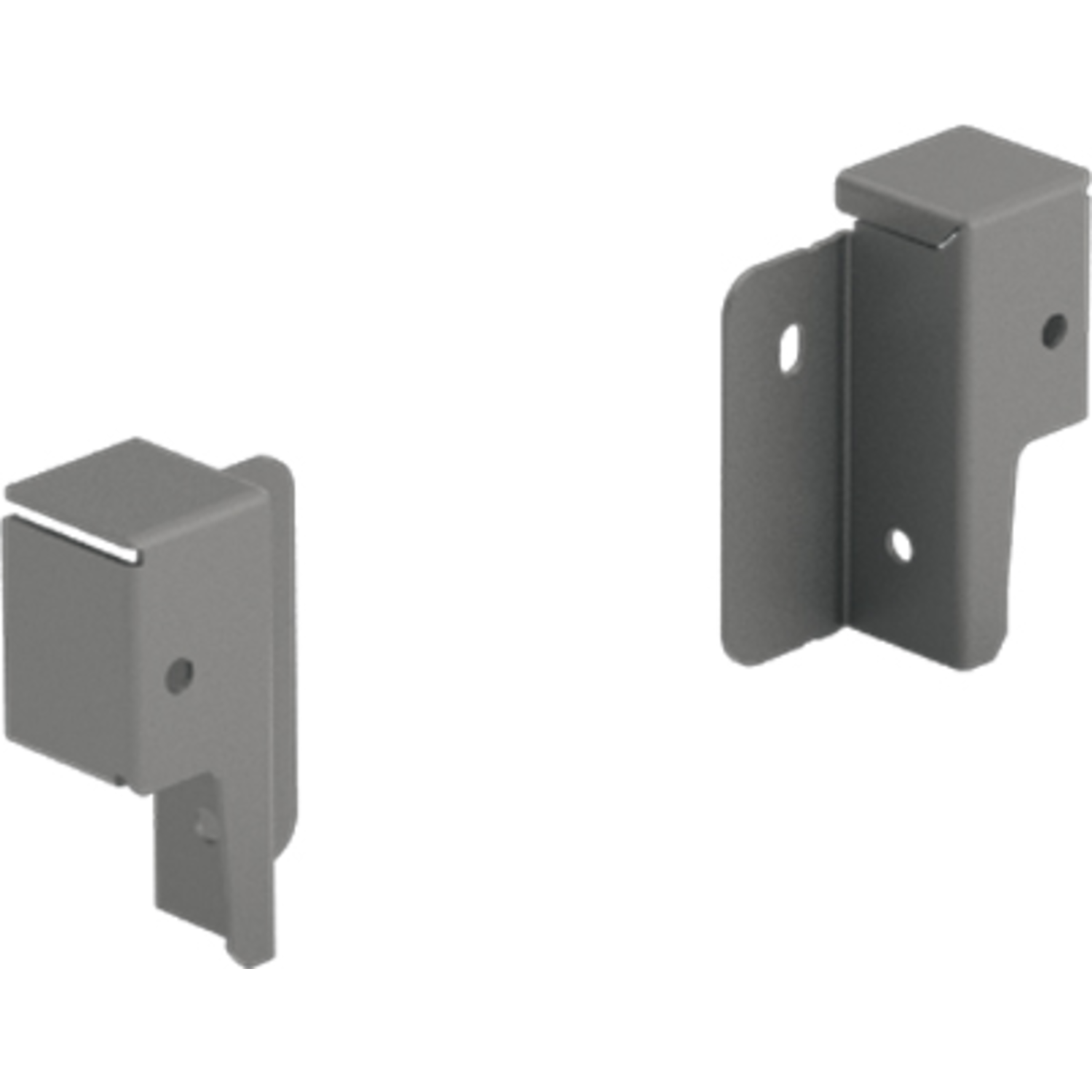 Kit de raccords de paroi arrière ArciTech 78 mm, anthracite, à gauche et à droite