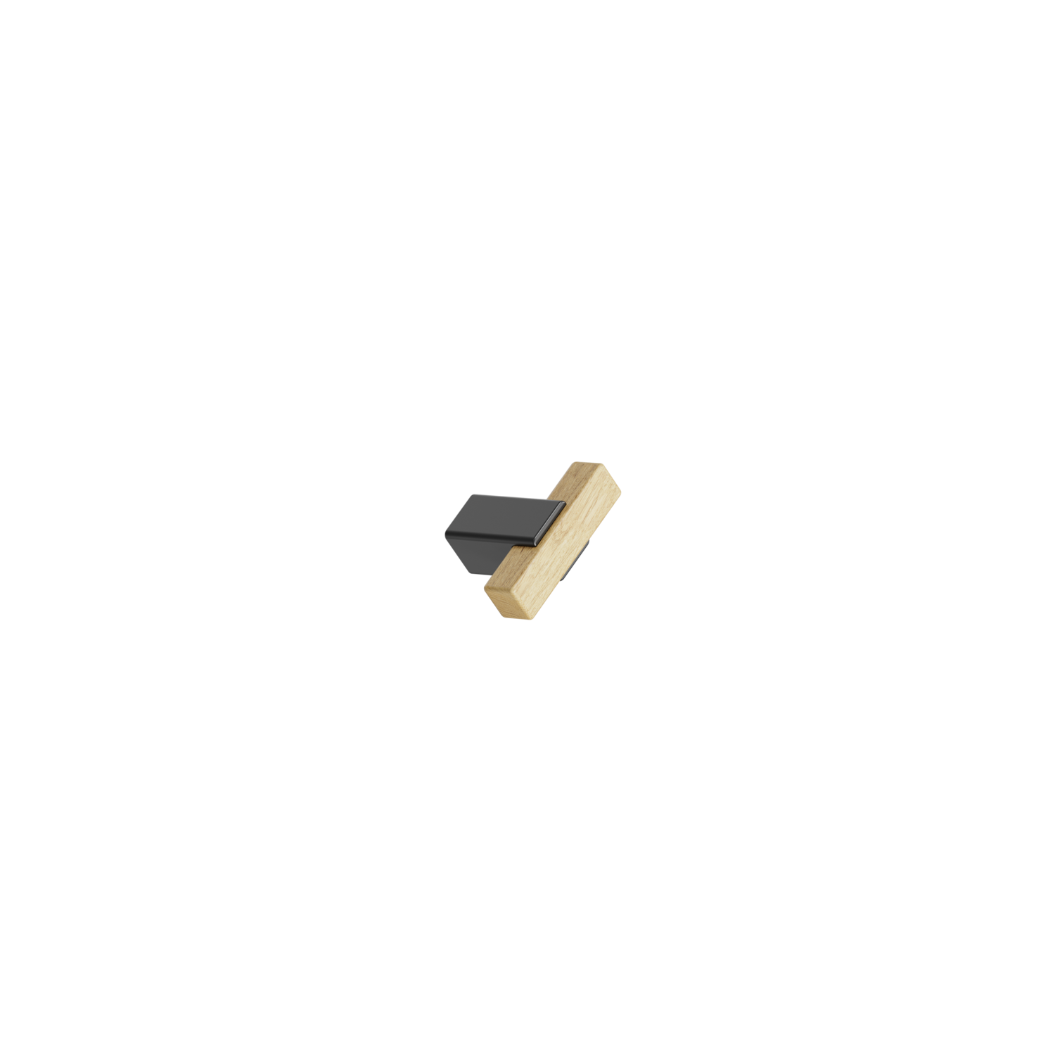 Bouton T SEGMENT l40 chêne + noir 