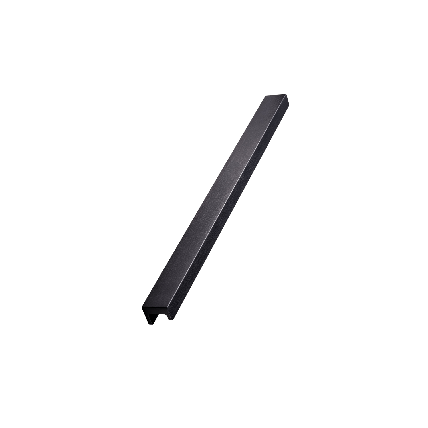 Poignée station ea320 l350 alu brossé noir mat 