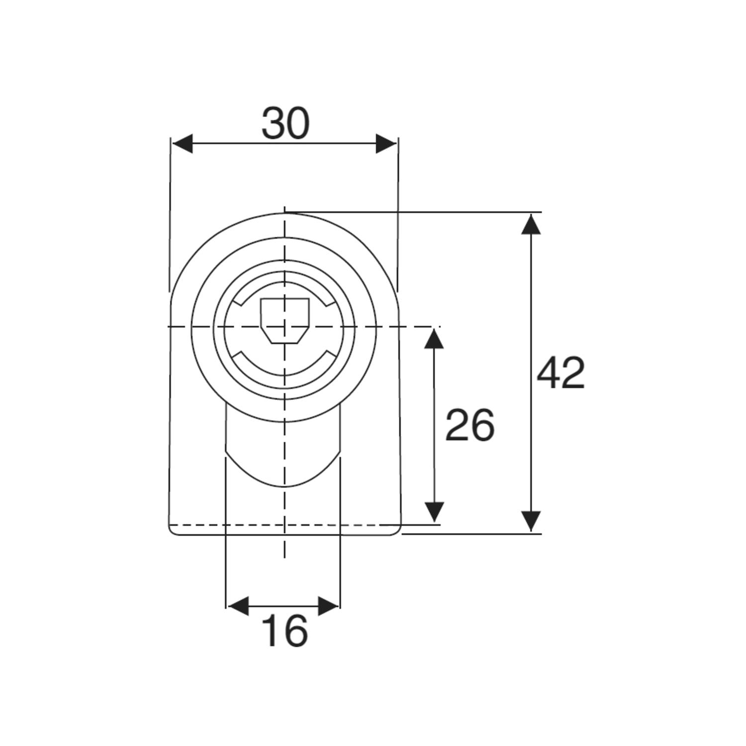 Serrure pour porte en verre 4-10mm avec gâche