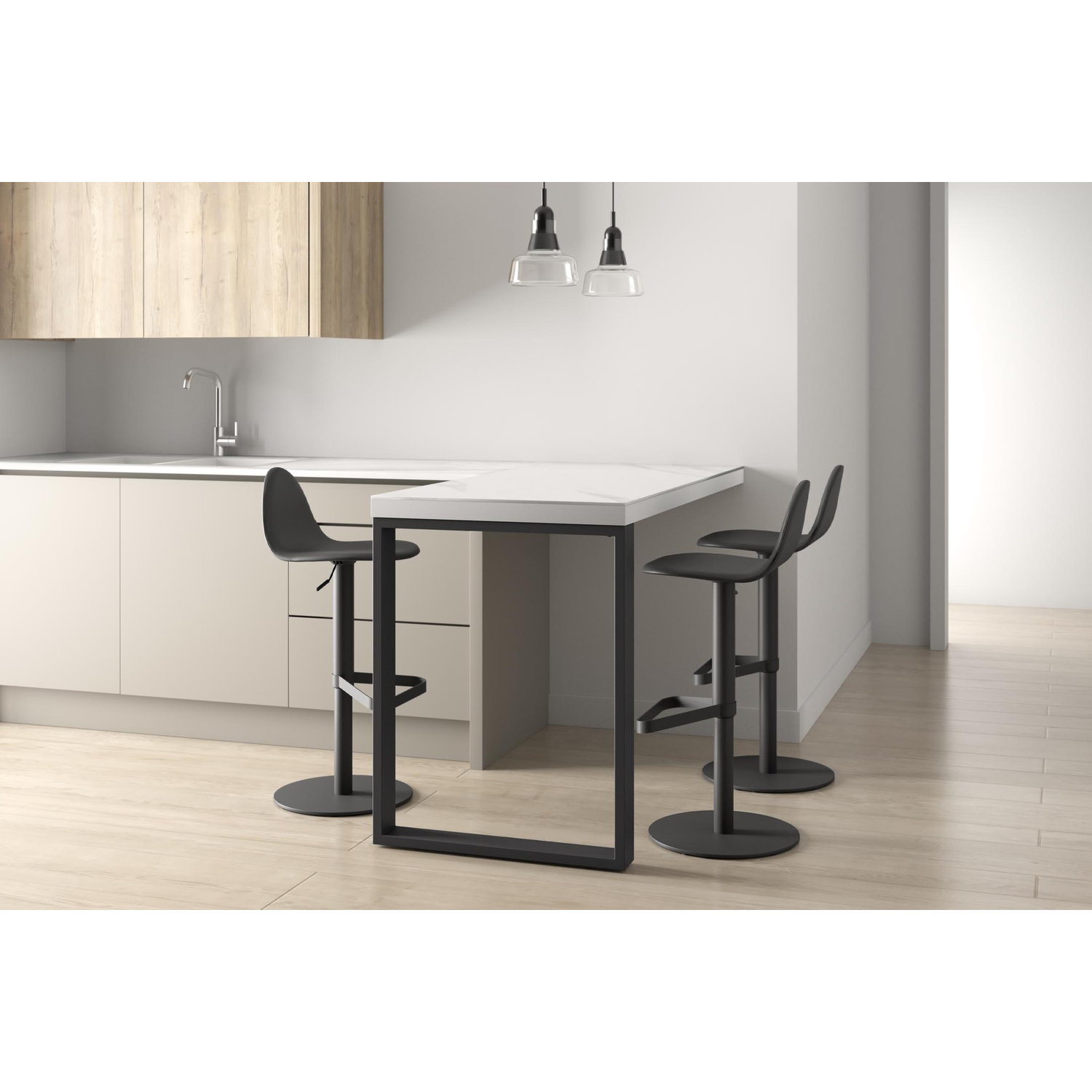 Tabouret tabu antra rond|mystic anthracite 