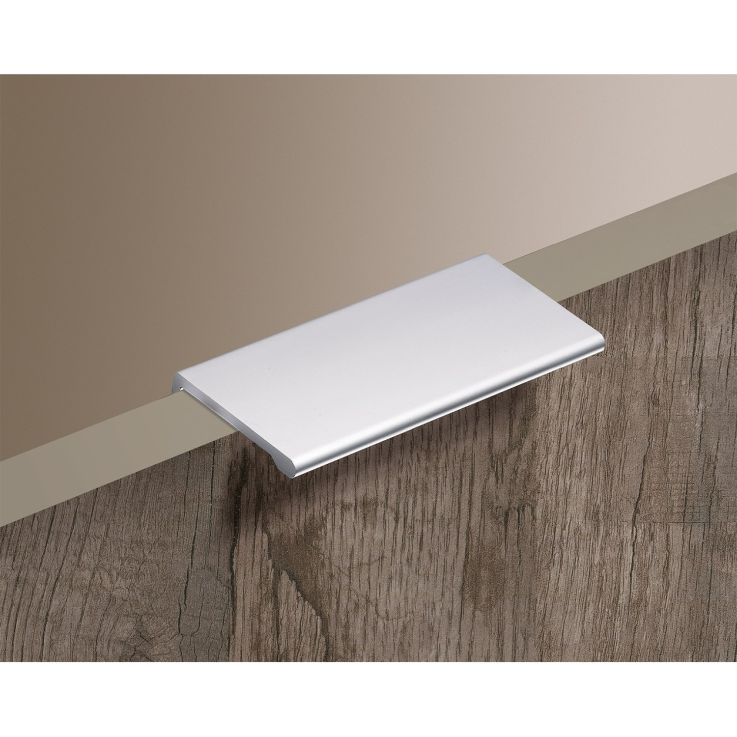 Greeplijst Ticinum, boorafstand 50, L 70 mm, B 42 mm, H 25 mm, Aluminium geëloxeerd