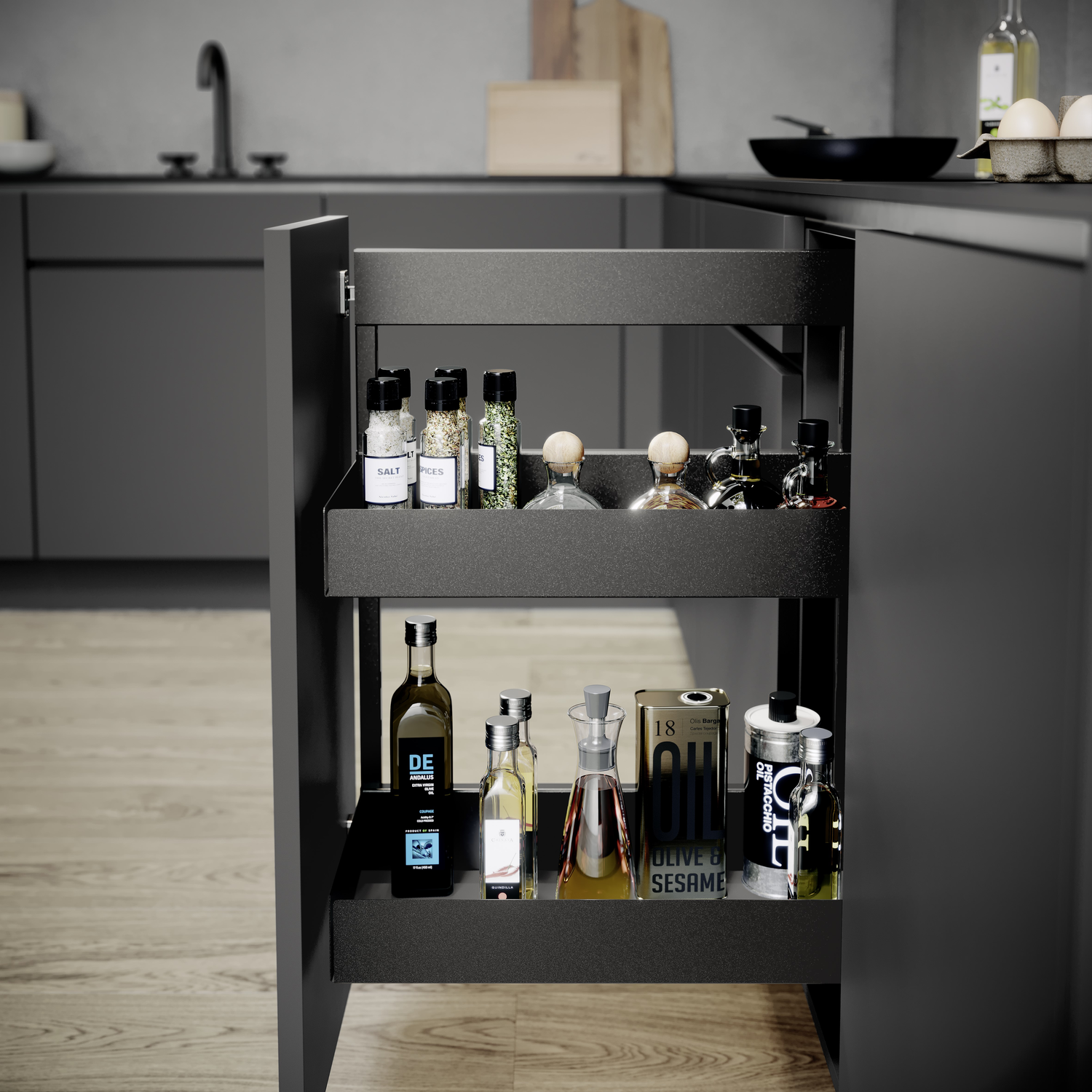 Kader Lava zijdelingse bevestiging dsa4 731mm 20kg SoftClose
