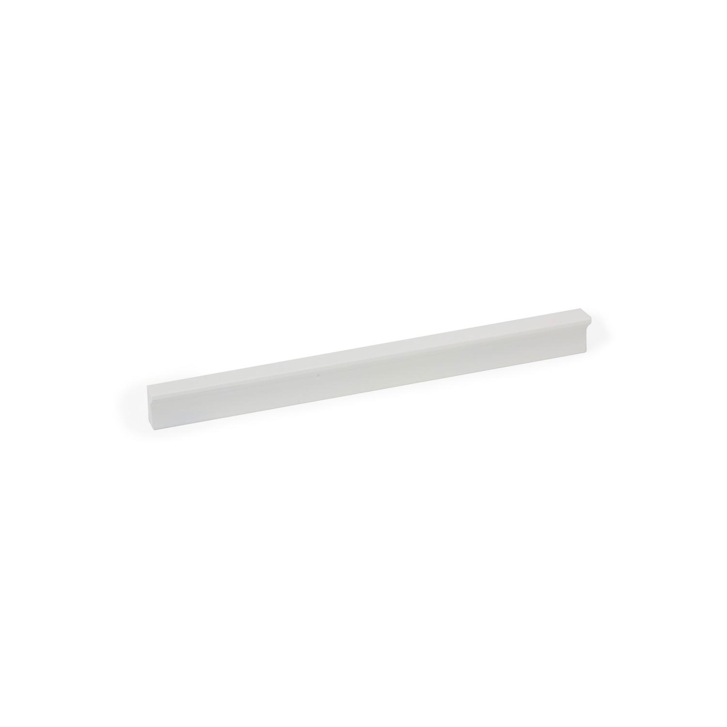 Poignée ANGLE BA128-160 L200 aluminium mat blanc
