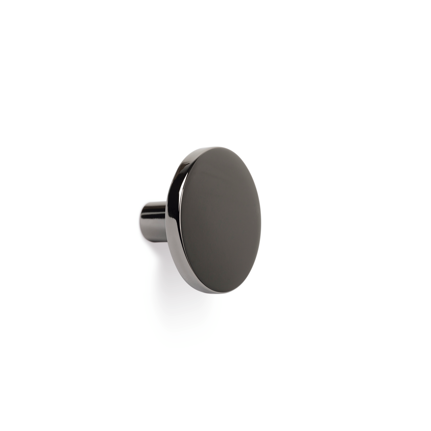 Bouton COMO Ø26 zamac brillant titane noir
