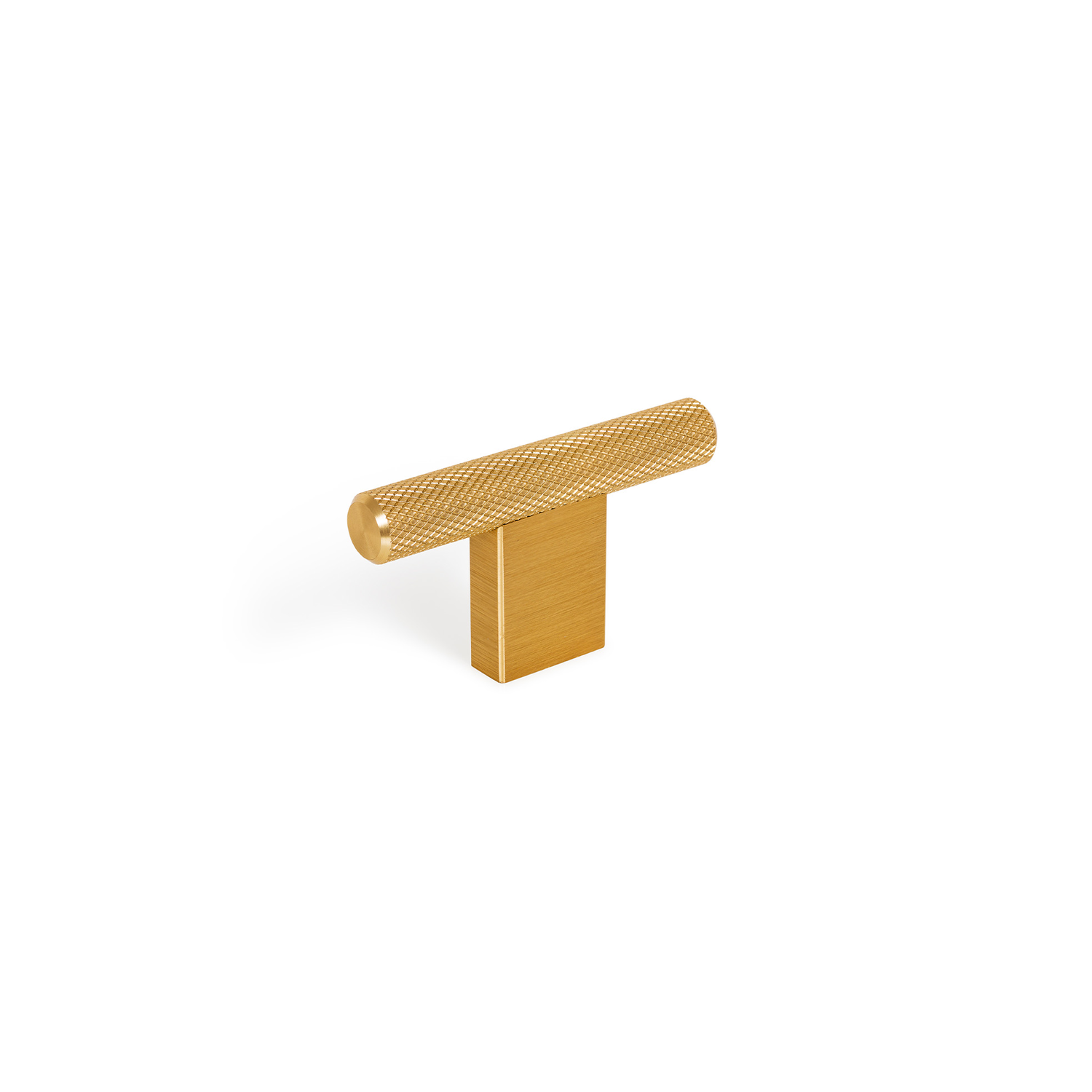 T-knop GRAF MINI L60 aluminium geborsteld messing