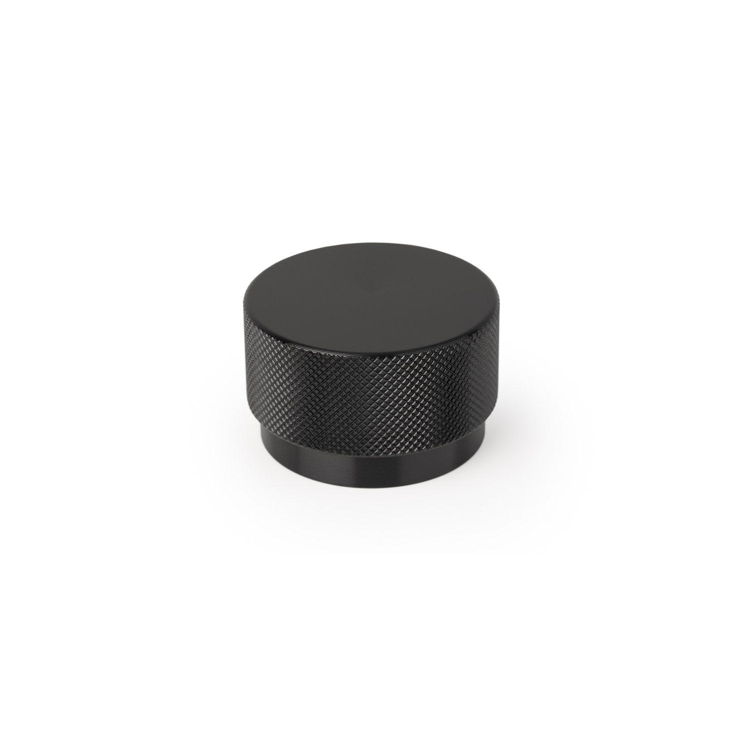 Bouton GRAF BIG Ø50 aluminium brossé noir