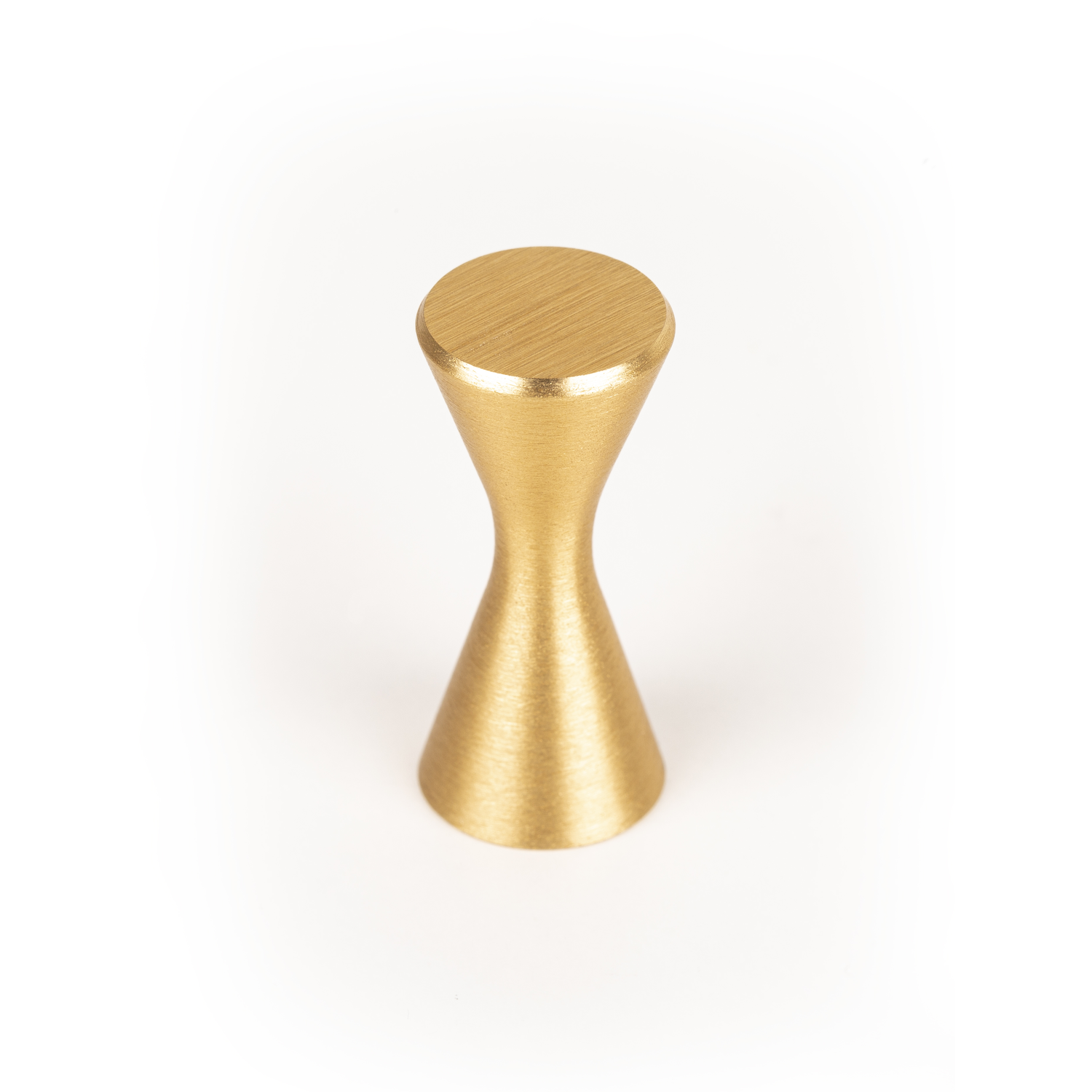 Bouton DIABOLO Ø13.5 aluminium brossé laiton