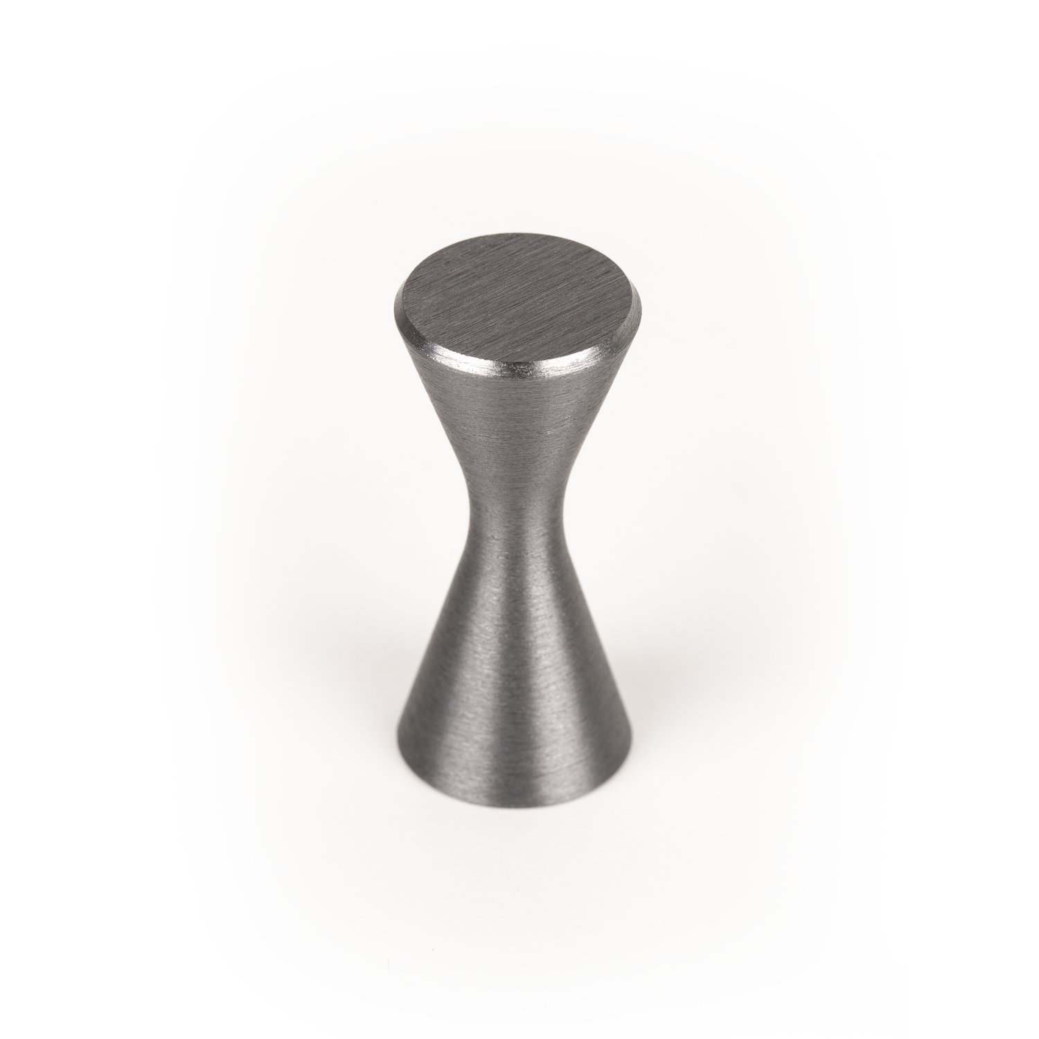 Bouton DIABOLO Ø13.5 aluminium brossé gris