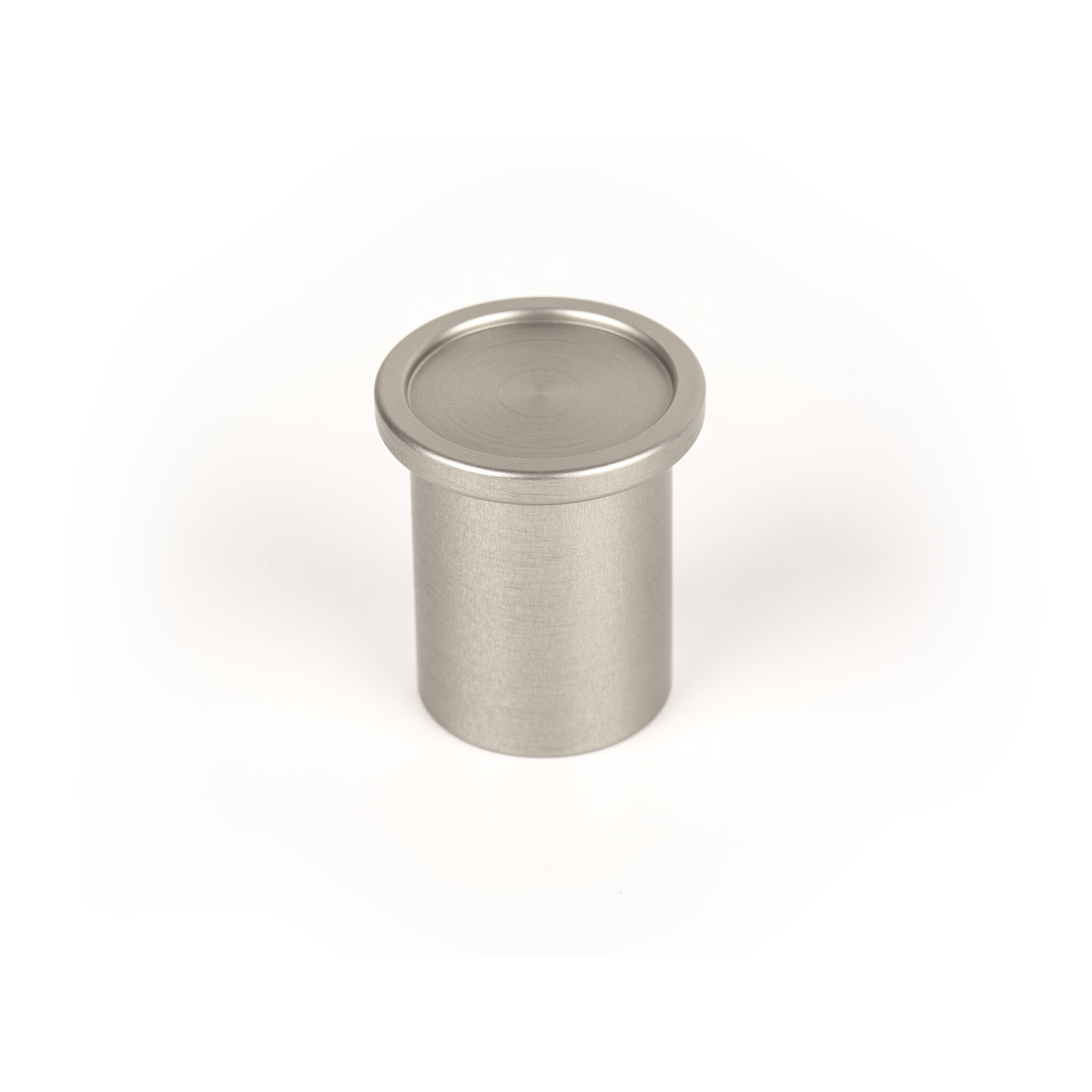 Bouton ROUND Ø25 aluminium look inox