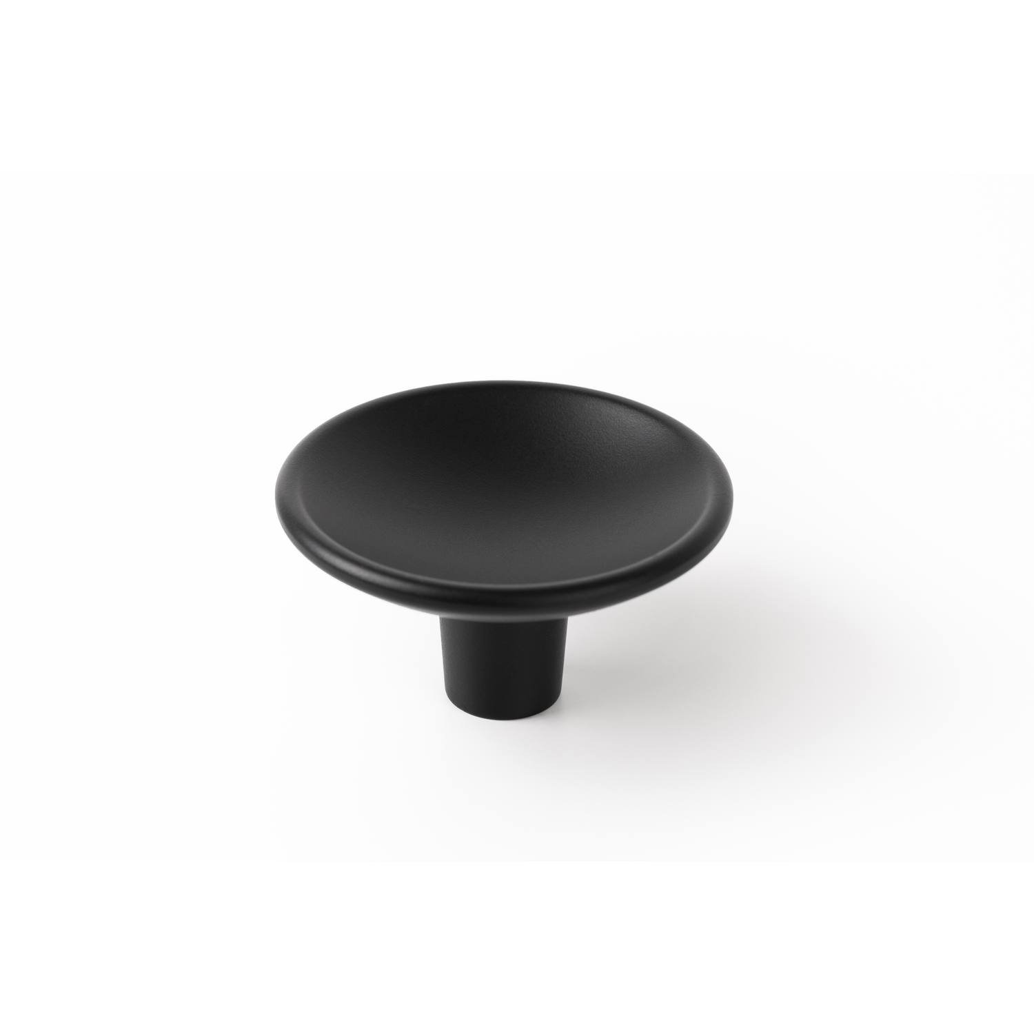 Knop DISC Ø50 zamak mat zwart