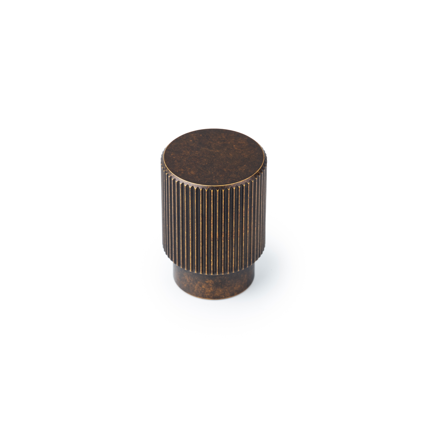 Bouton ARPA Ø22 aluminium rustique laiton