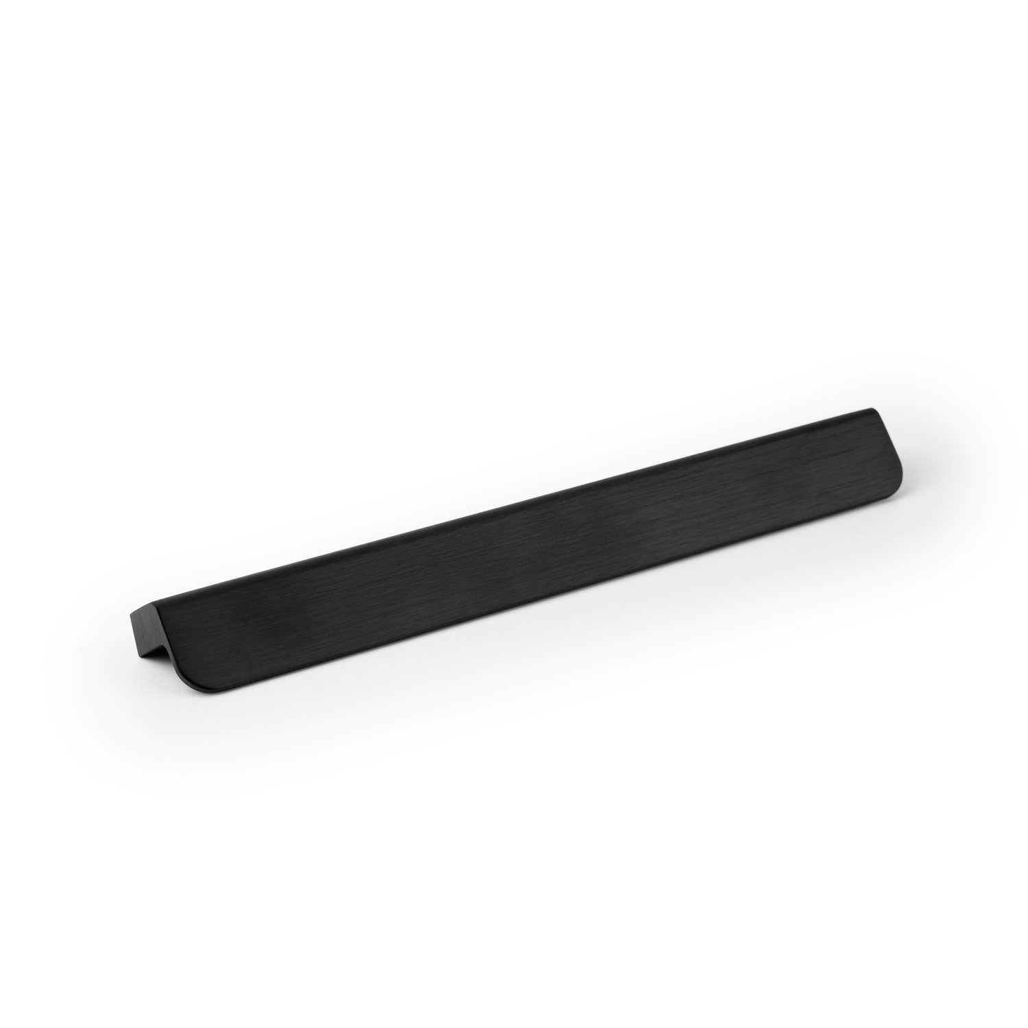 Poignée FLAPP BA128-160 L200 aluminium brossé noir
