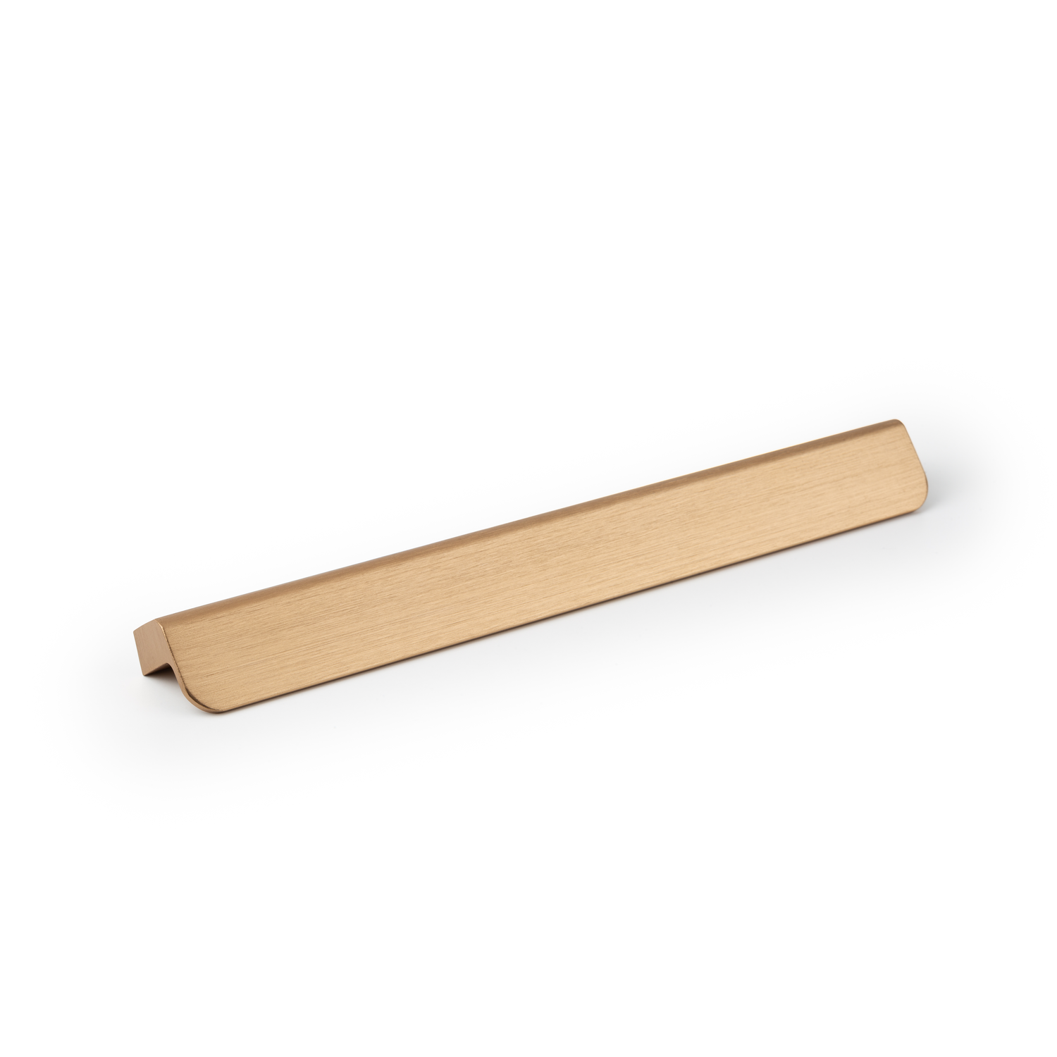 Poignée FLAPP BA128-160 L200 aluminium brossé laiton cava