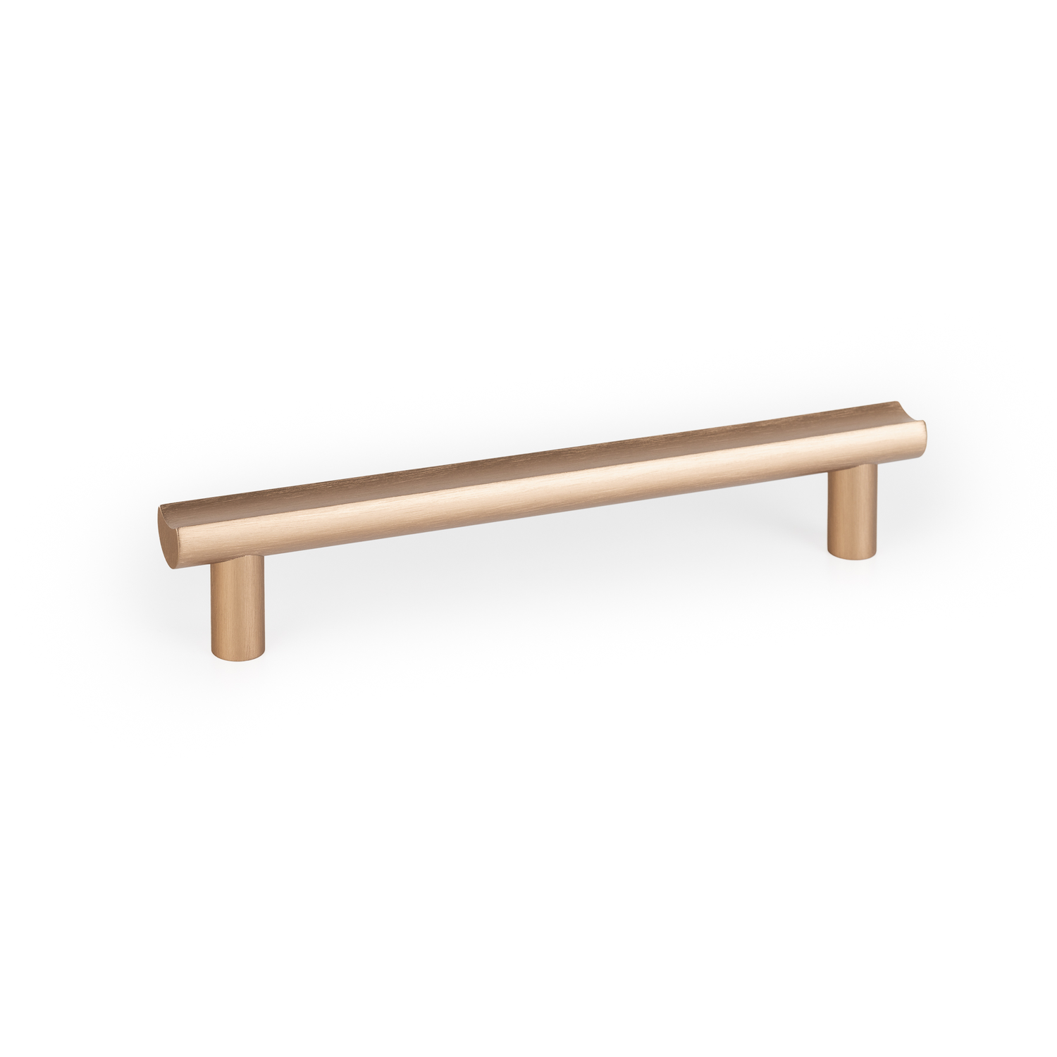 Greep MOON BA160 L193 aluminium geborsteld messing cava