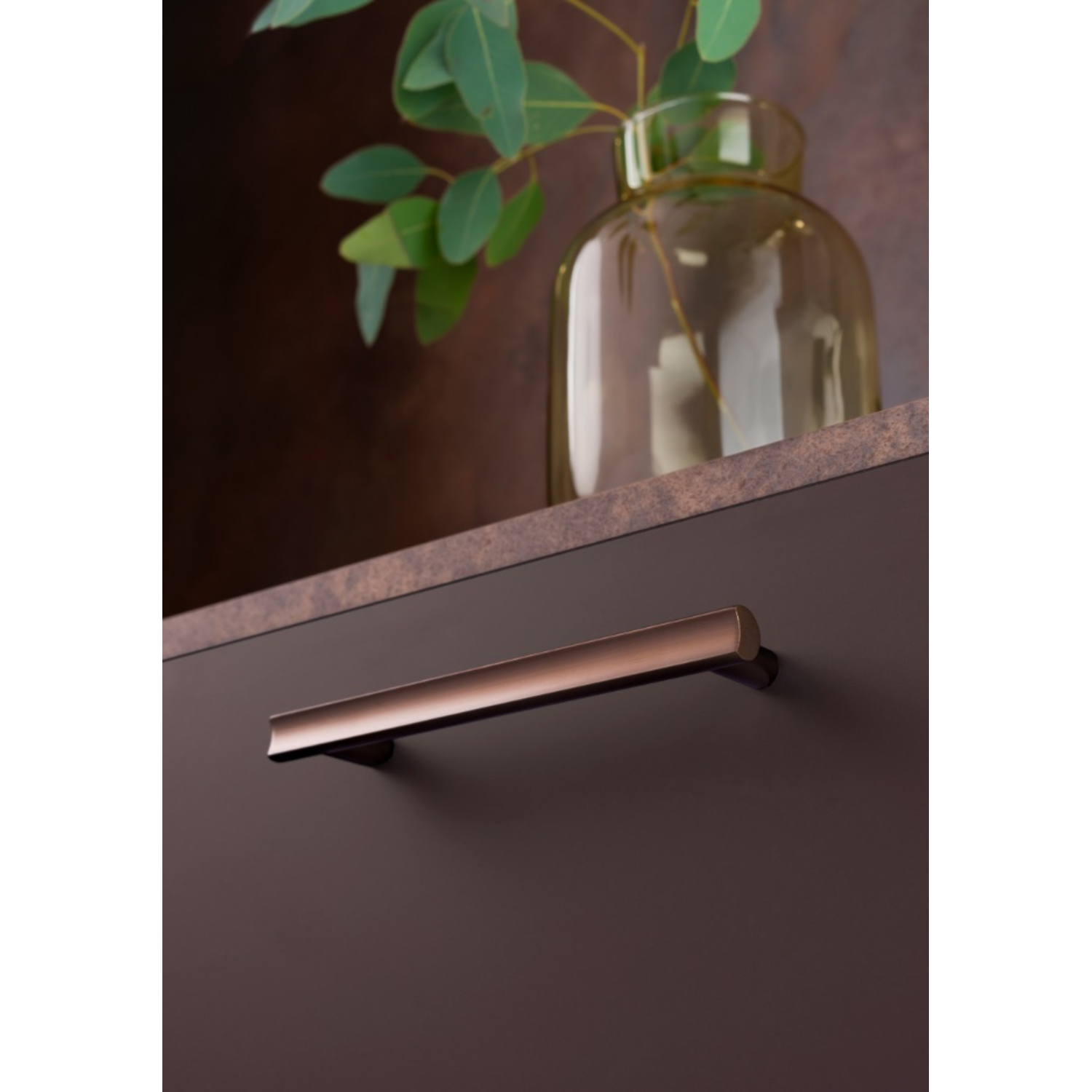 Poignée MOON BA160 L193 aluminium look inox