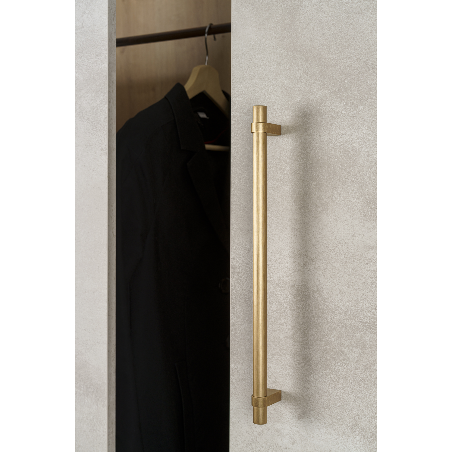 Poignée NOBB BA192 L244 aluminium look inox