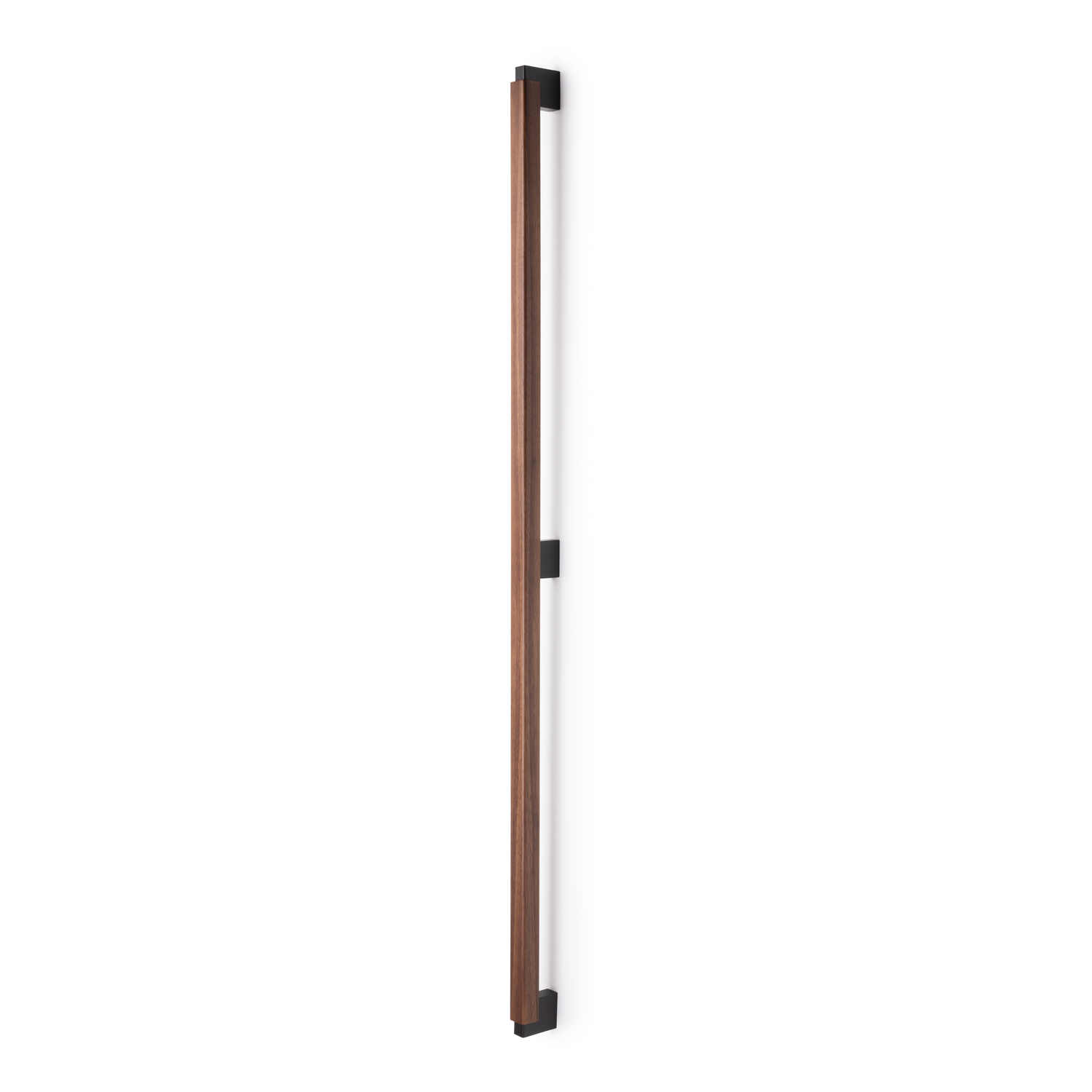Poignée de porte dubbel DUO BIG BA960-480 L1016 bois / aluminium noir / noyer