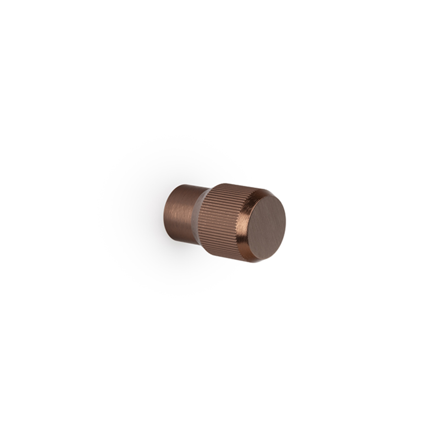 Bouton BROOKLYN Ø20 aluminium brossé bronze