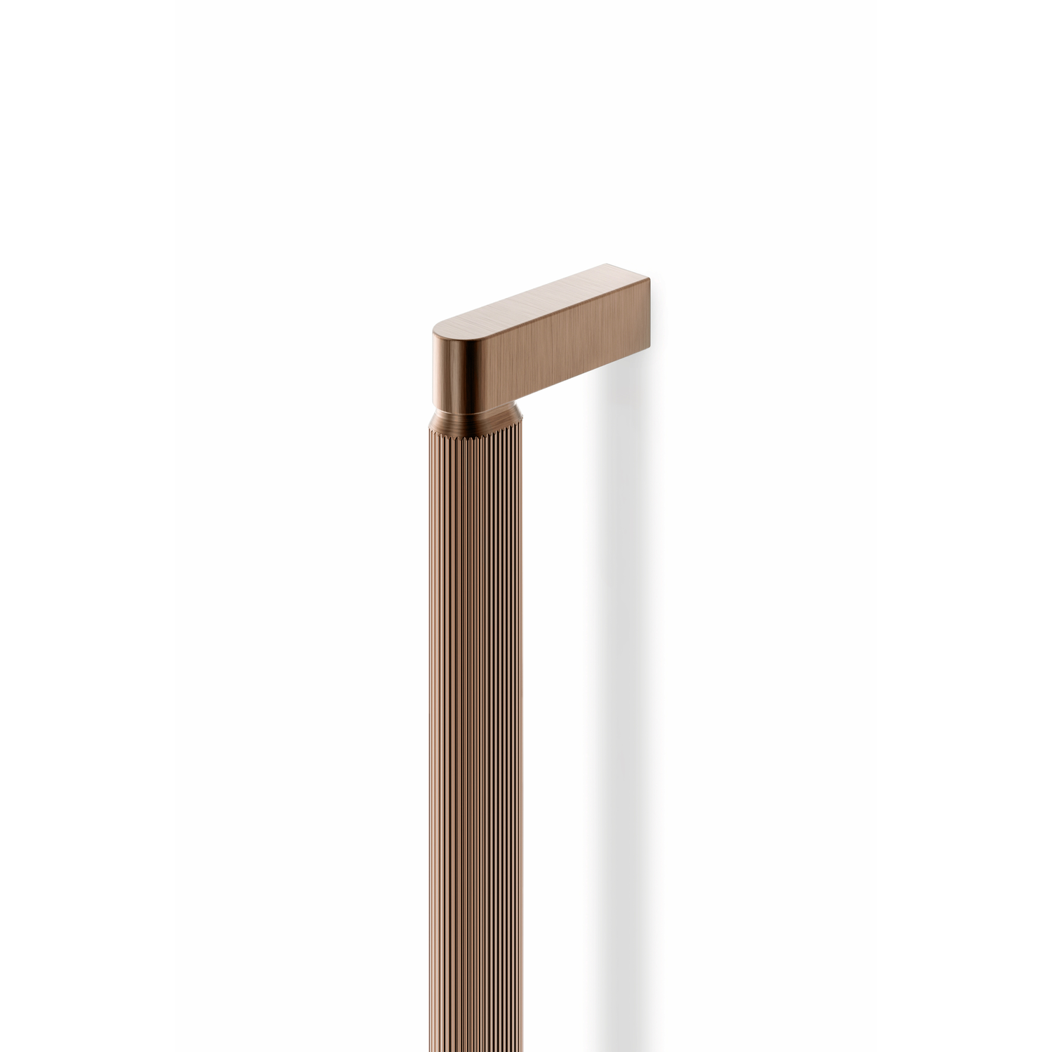 Poignée BROOKLYN BA528-1056 L1066 aluminium brossé laiton cava