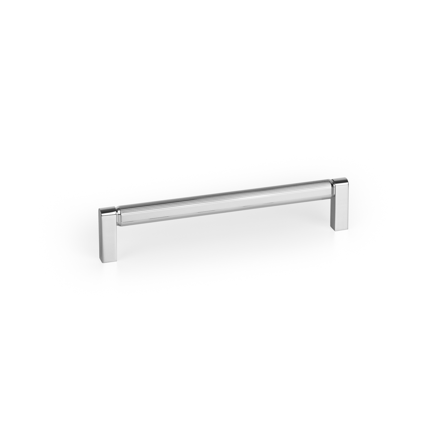Poignée BROOKLYN BA160 L170 aluminium brillant nickel