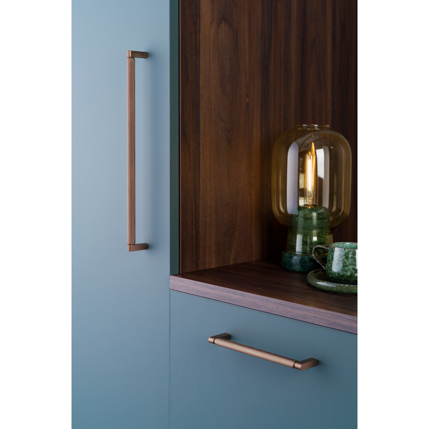 Poignée BROOKLYN BA160 L170 aluminium brossé bronze