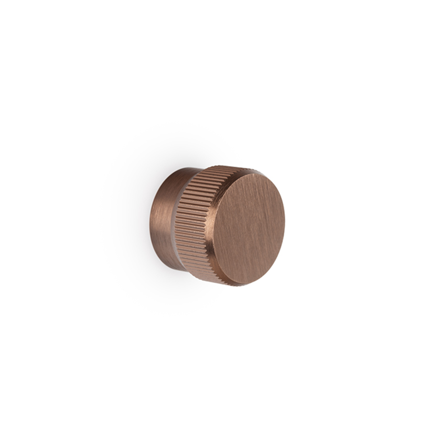 Bouton BROOKLYN BIG Ø40 aluminium brossé bronze