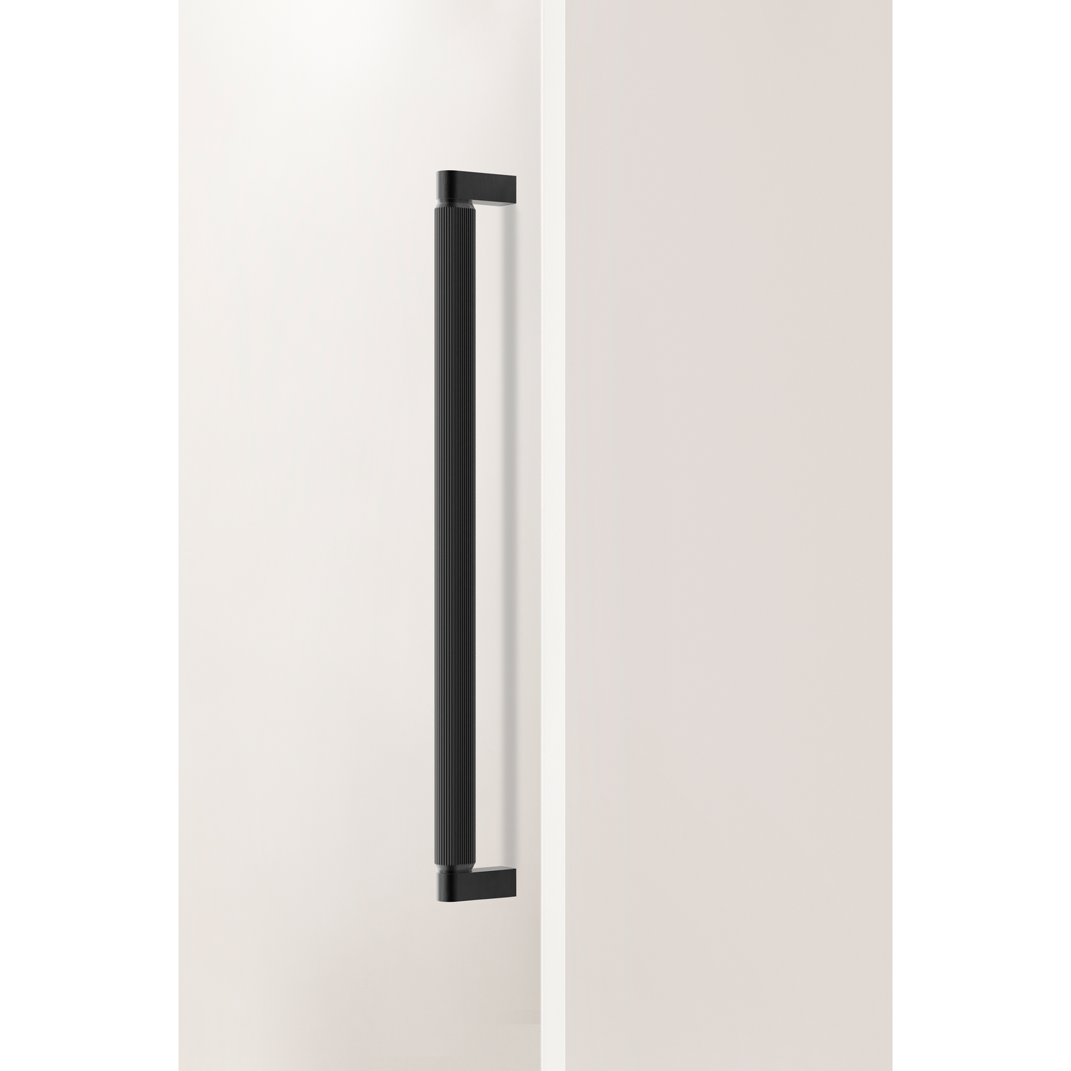 Greep BROOKLYN BIG BA448 L466 aluminium geborsteld zwart