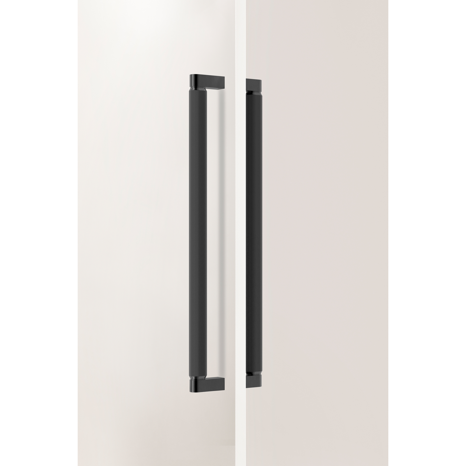 Poignée de porte dubbel BROOKLYN BIG BA448 L466 aluminium titane noir