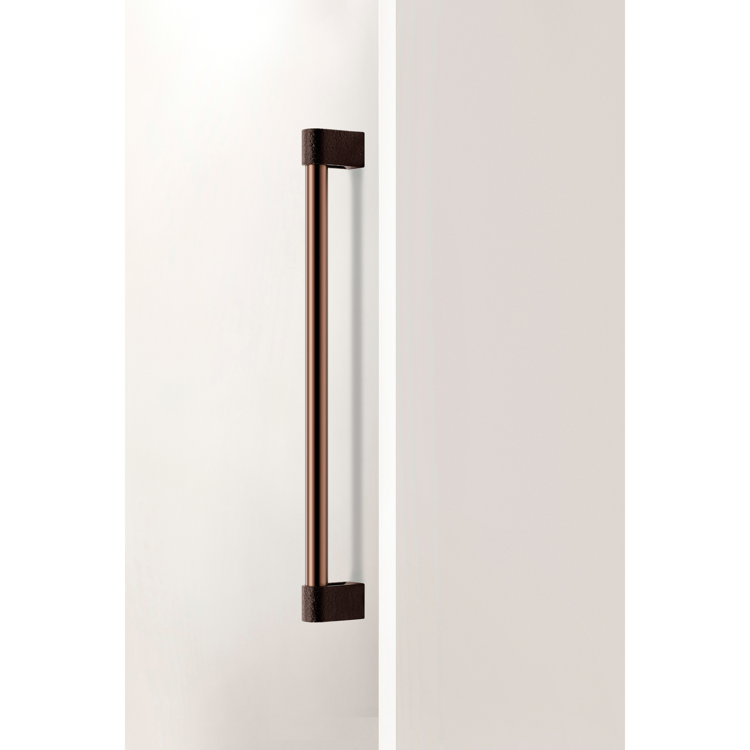 Poignée de porte enkel CASEY BIG BA416 L448 aluminium métallisé brun texture / mat bronze