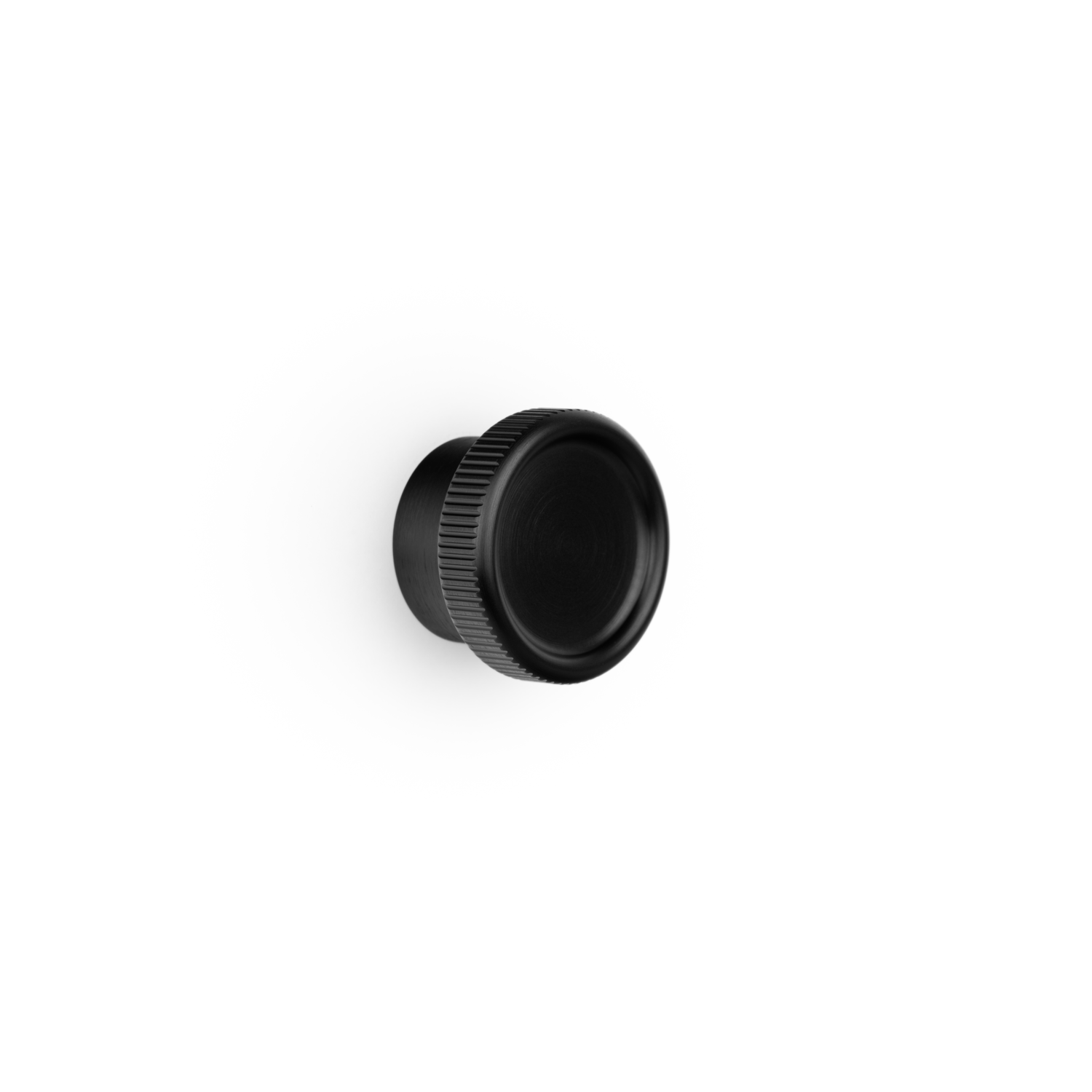 Bouton BOTO Ø45 aluminium brossé noir
